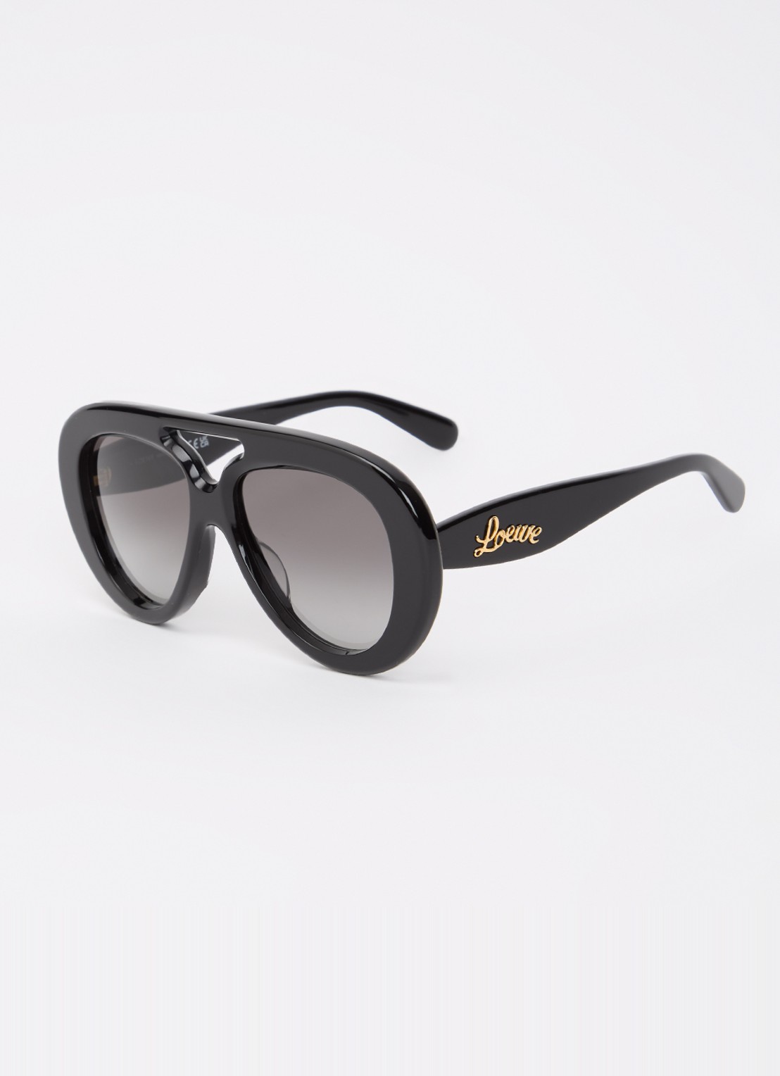 LOEWE Piloten zonnebril LW40144U - voorkant 4 zwart
