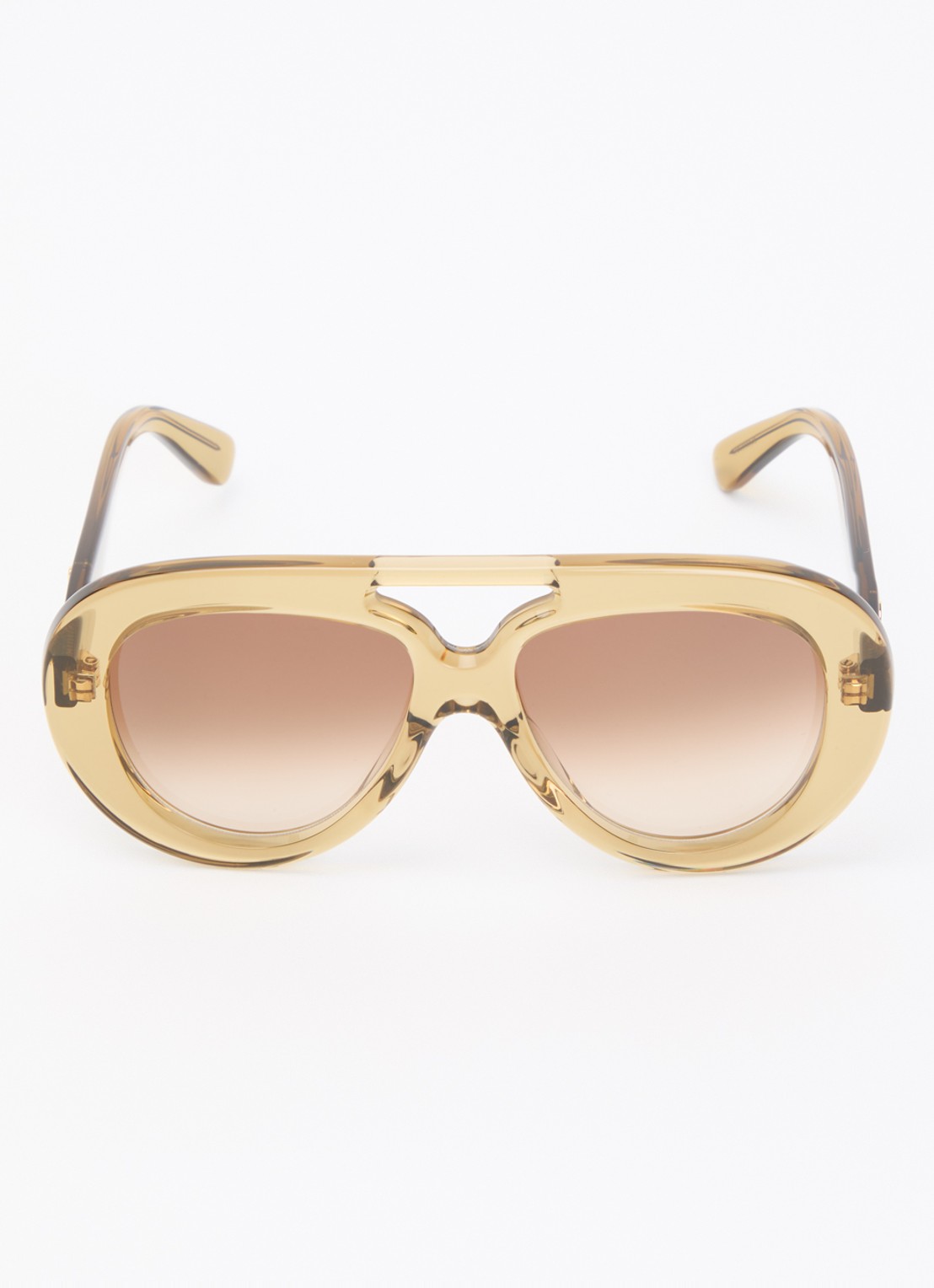 LOEWE Piloten zonnebril LW40144U - detail 2 olijfgroen