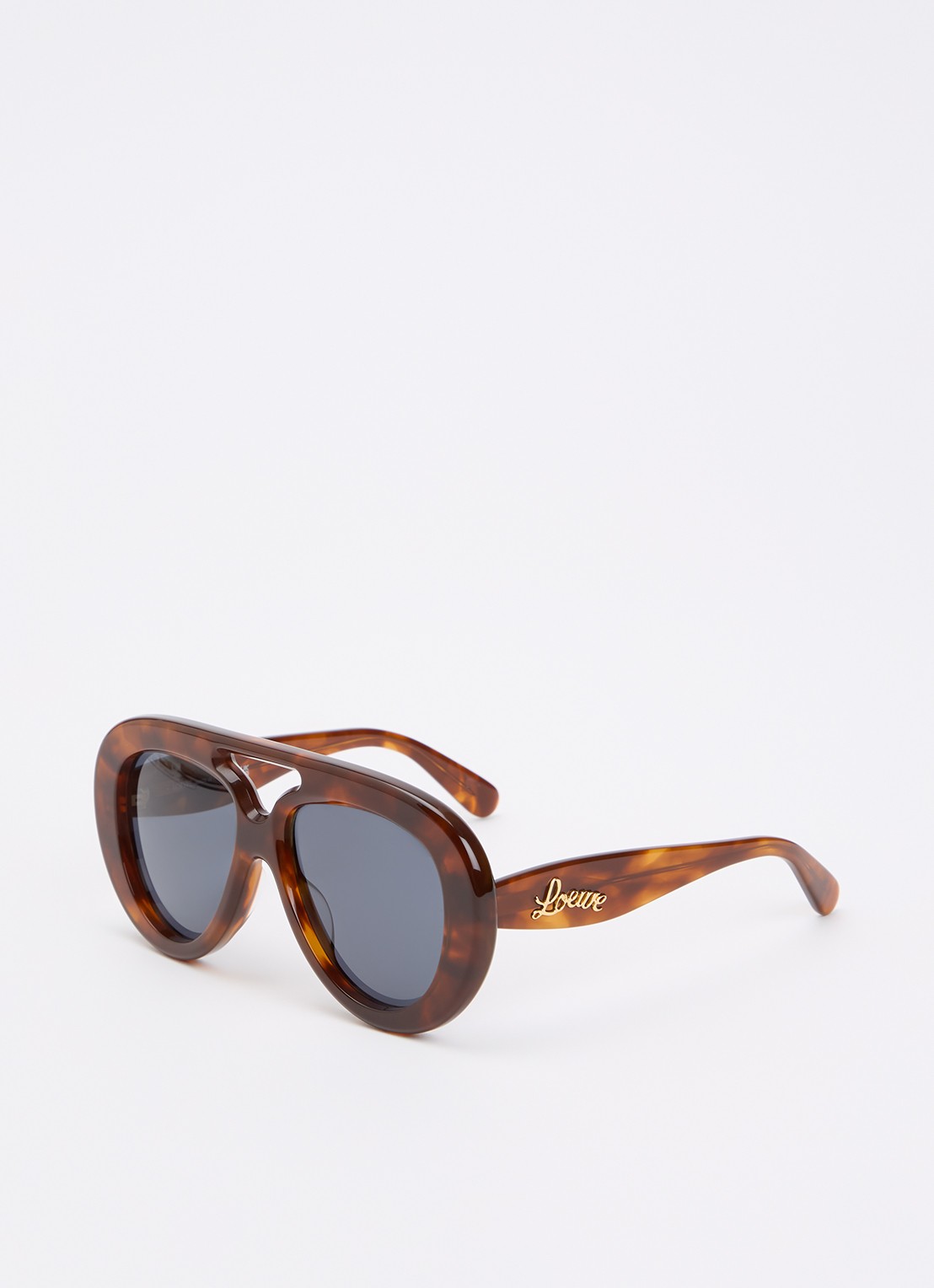 LOEWE Piloten zonnebril LW40144U - voorkant bruin