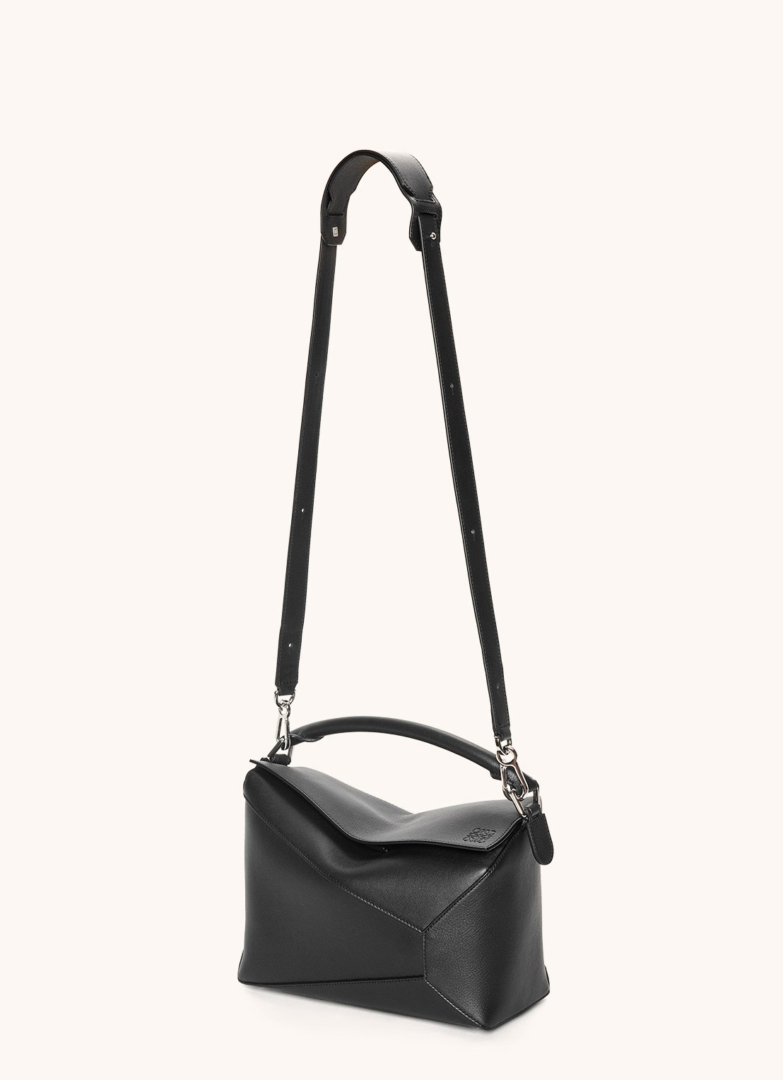 LOEWE Puzzle Edge handtas van kalfsleer - detail 4 zwart