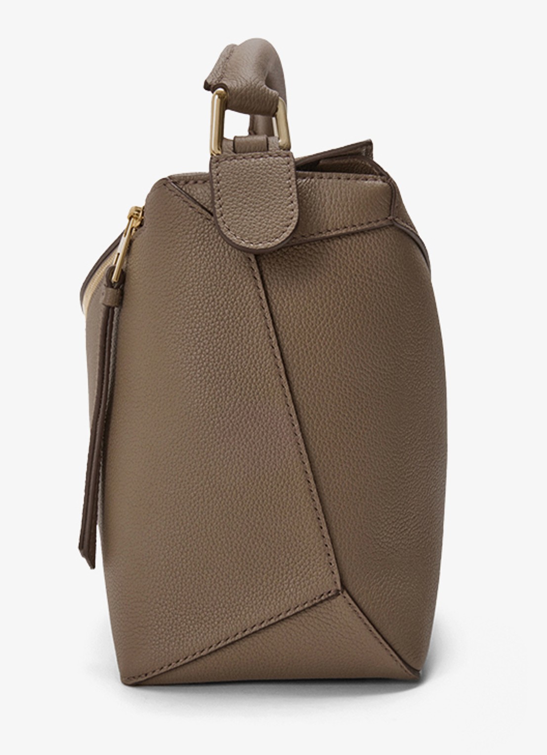 LOEWE Puzzle Edge Medium handtas van kalfsleer - detail 3 taupe
