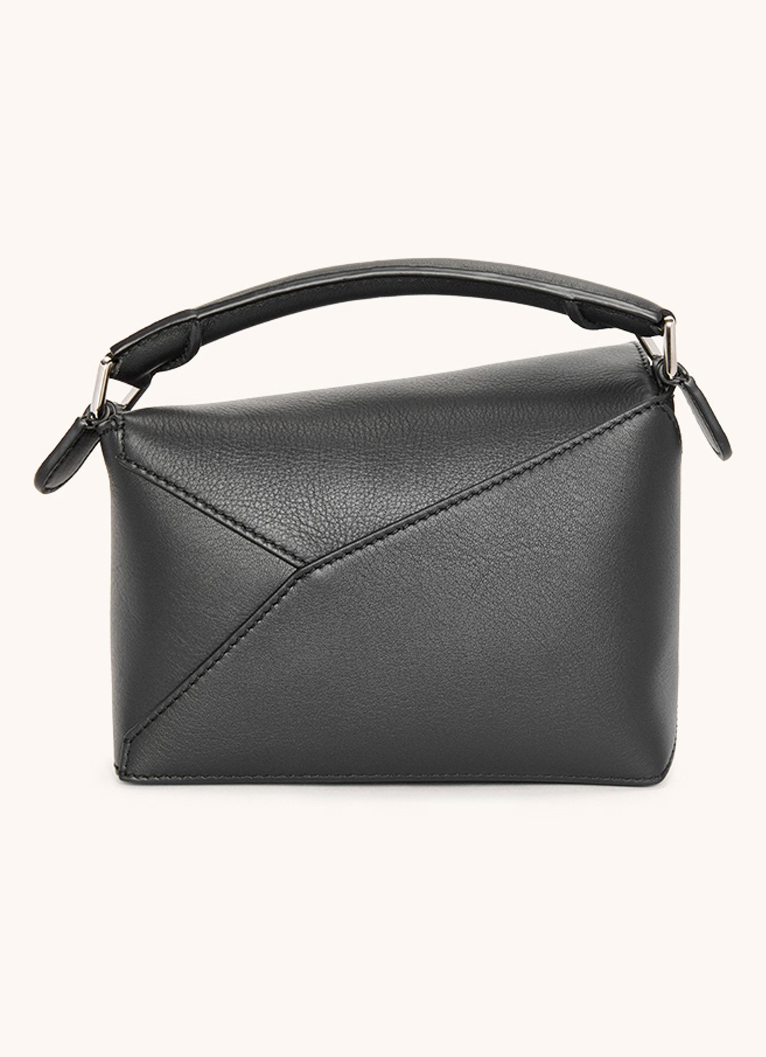 LOEWE Puzzle Edge Mini handtas van kalfsleer - detail zwart