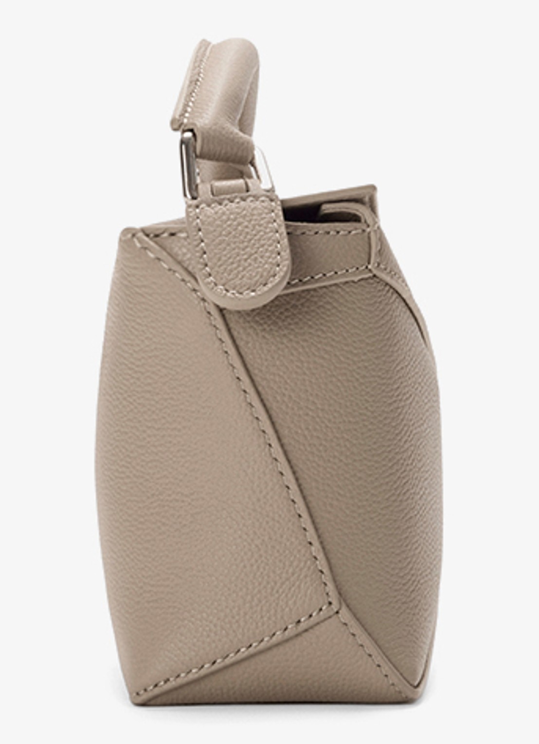 LOEWE Puzzle Edge Mini handtas van kalfsleer - detail 4 zand