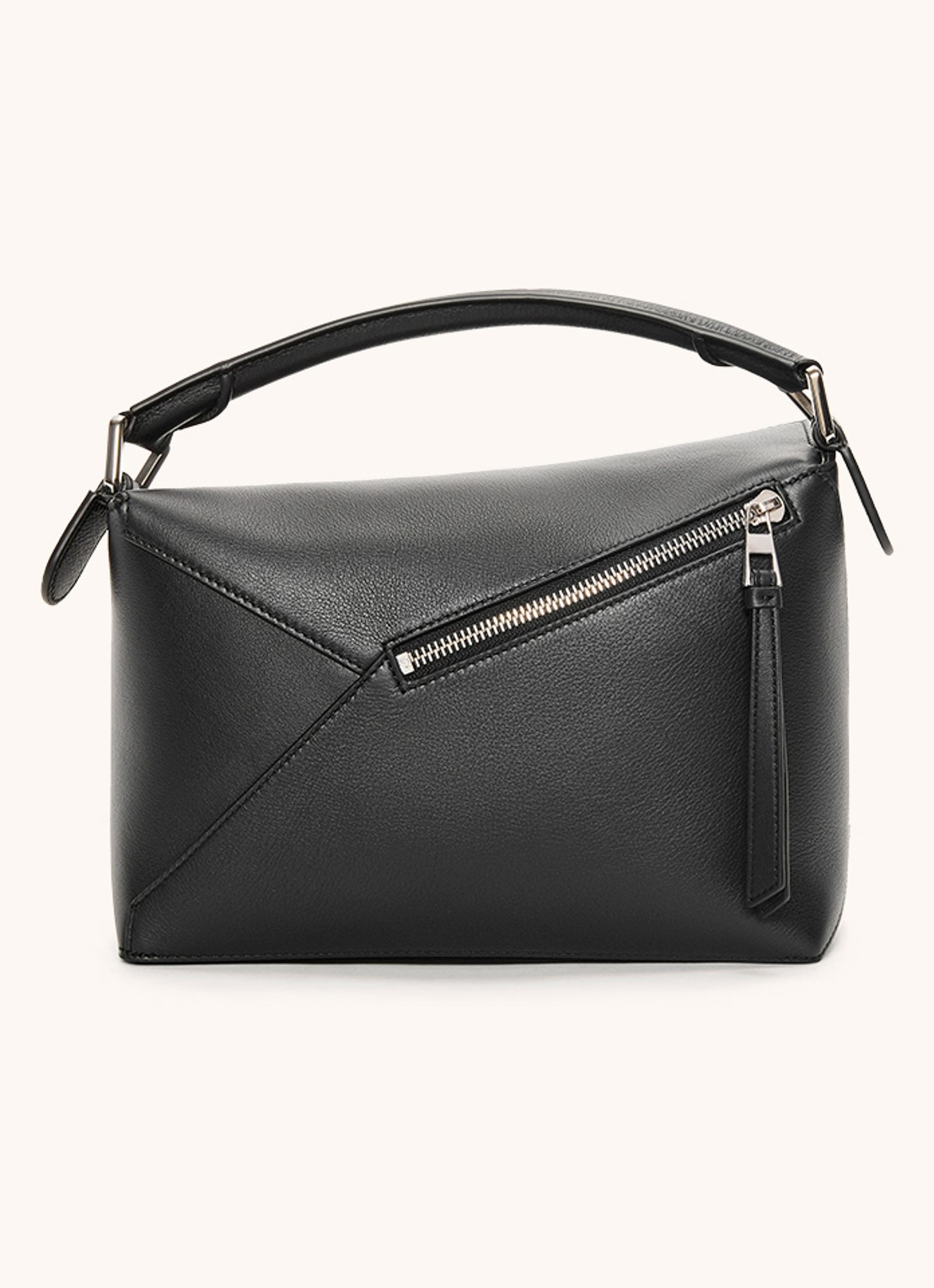 LOEWE Puzzle Edge Small handtas van kalfsleer - detail 2 zwart