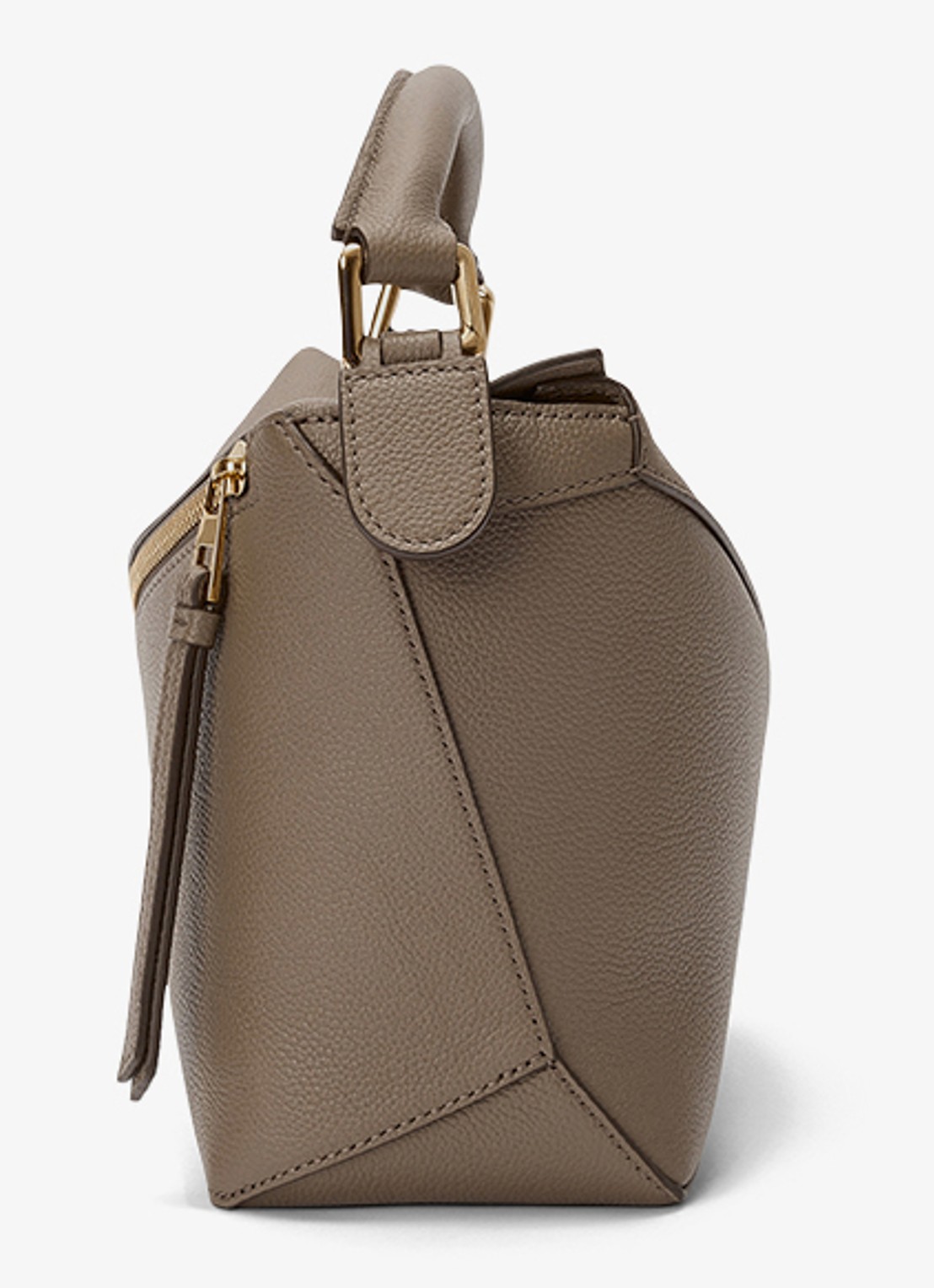 LOEWE Puzzle Edge Small handtas van kalfsleer - detail 4 taupe