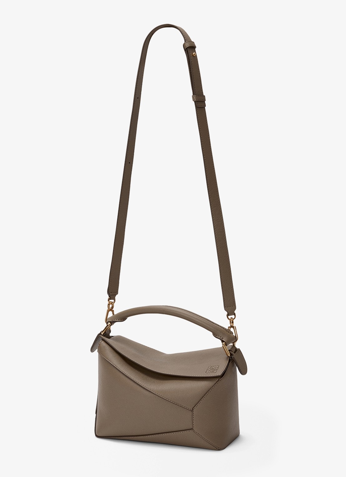 LOEWE Puzzle Edge Small handtas van kalfsleer - detail 6 taupe
