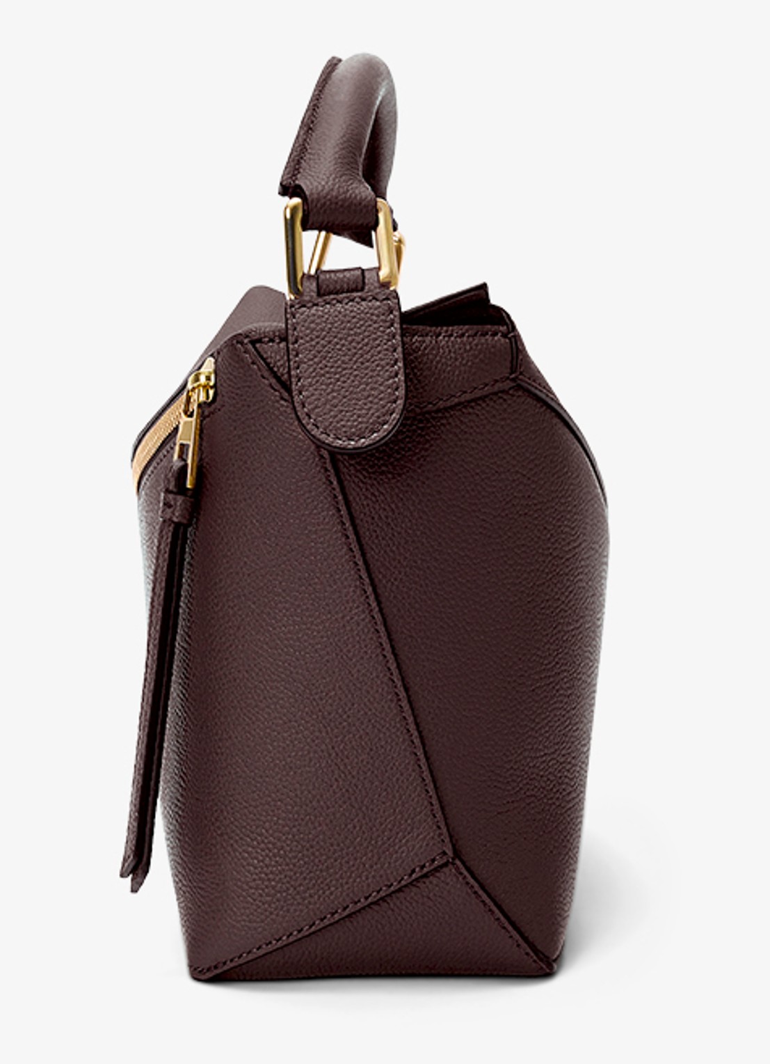 LOEWE Puzzle Edge Small handtas van kalfsleer - detail 4 donkerbruin