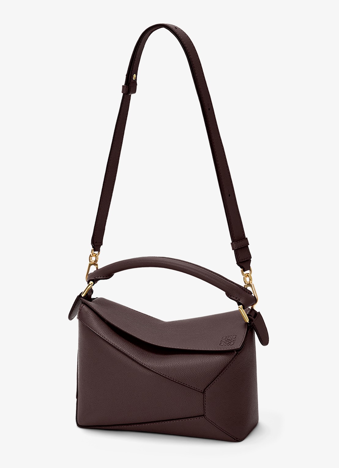 LOEWE Puzzle Edge Small handtas van kalfsleer - detail 5 donkerbruin