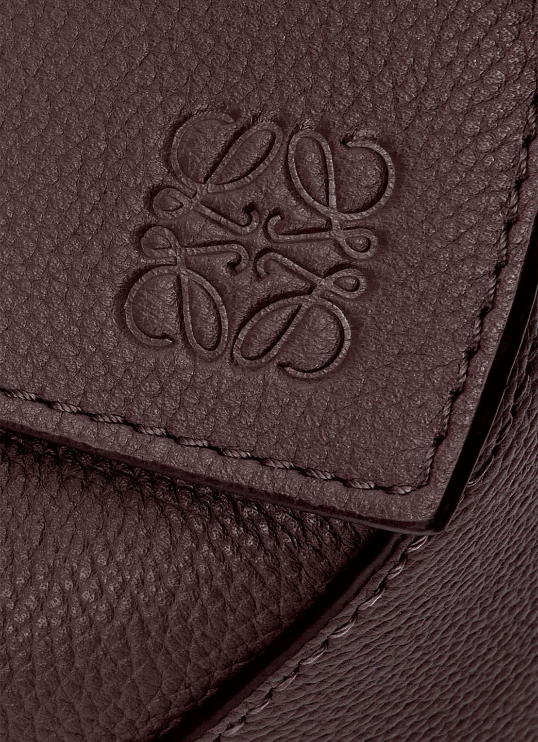 LOEWE Puzzle Edge Small handtas van kalfsleer - detail 7 donkerbruin