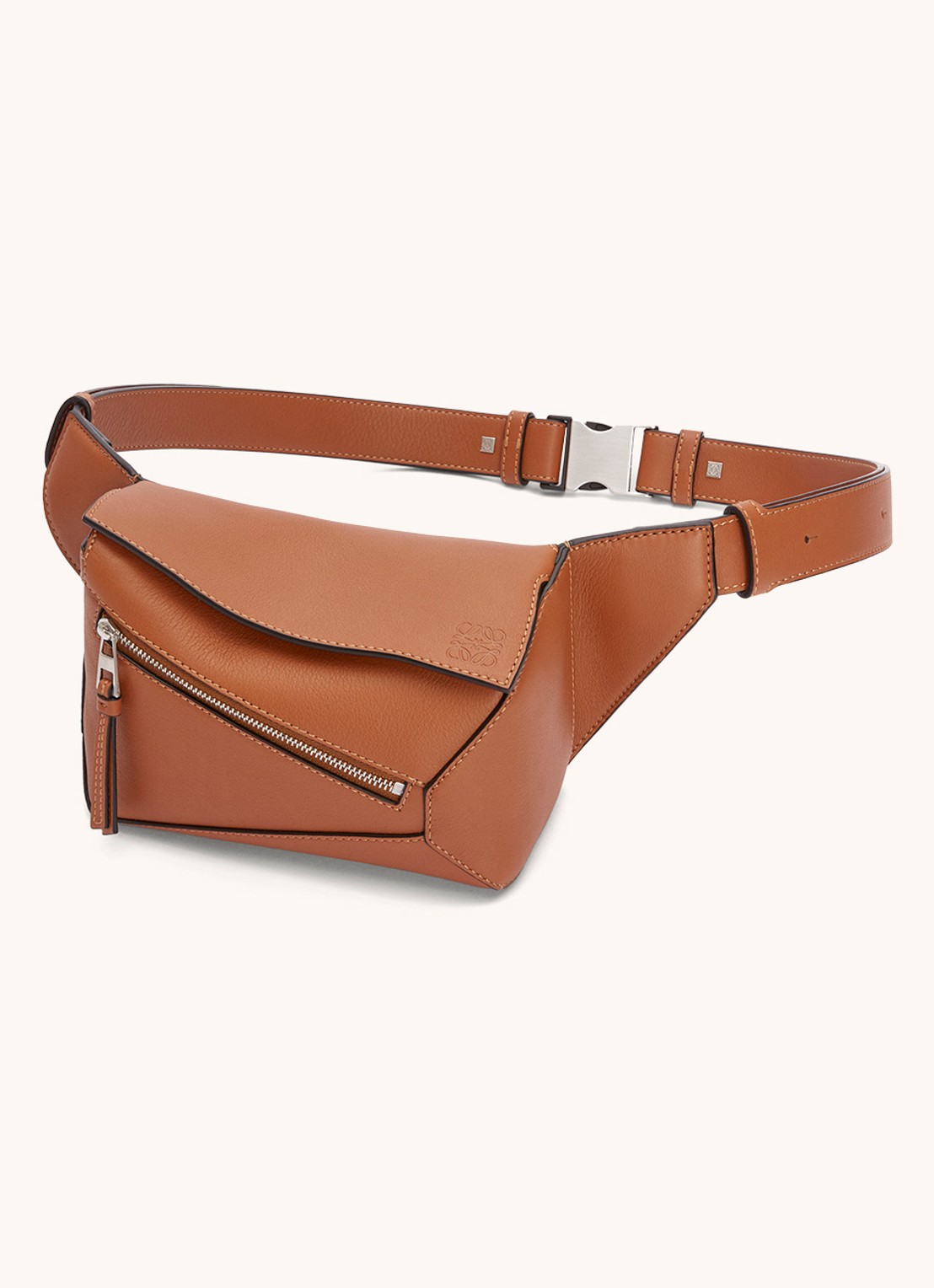 LOEWE Puzzle Mini crossbodytas van kalfsleer - detail 6 camel