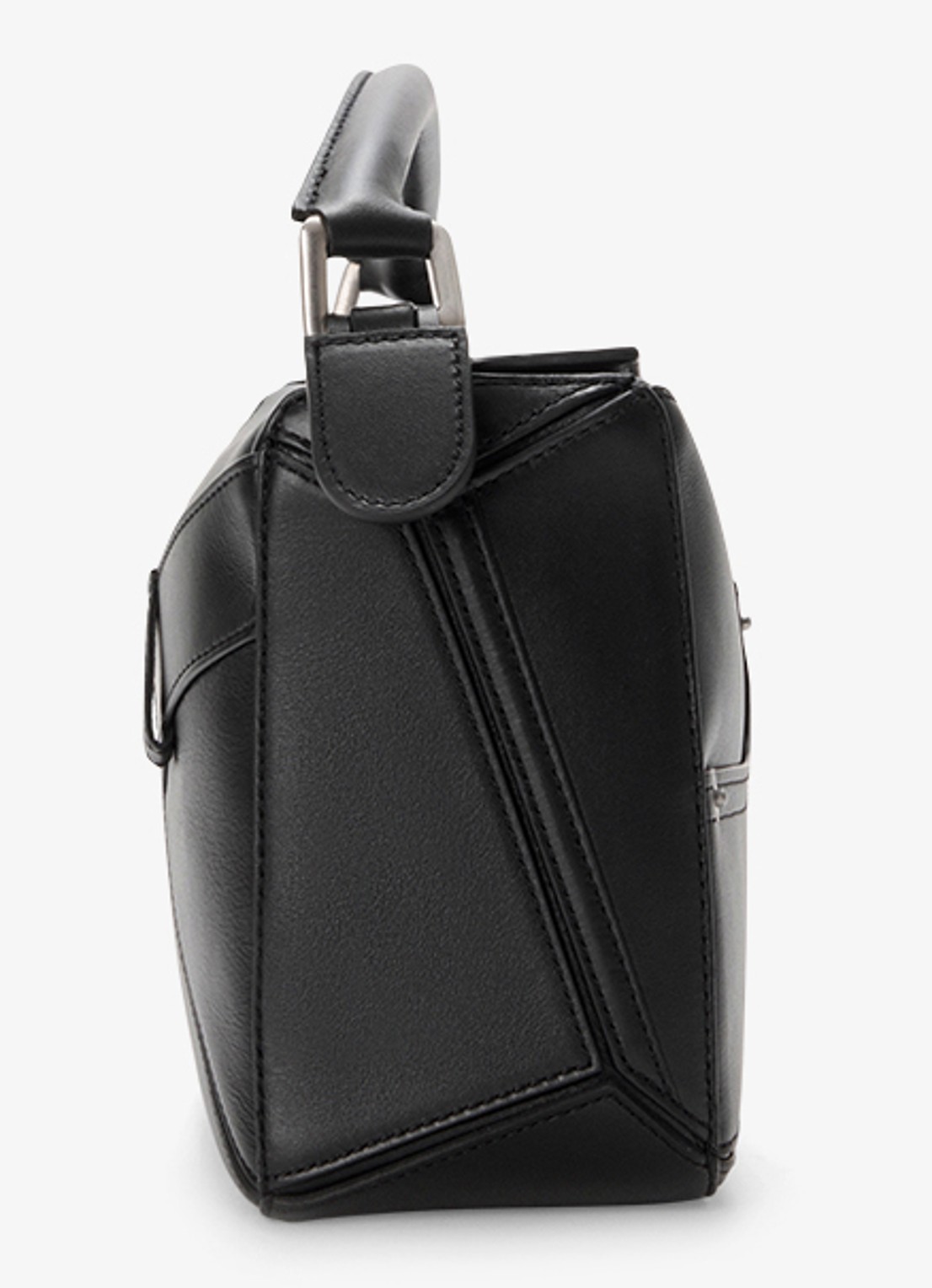 LOEWE Puzzle Panta S handtas van kalfsleer - detail 4 zwart