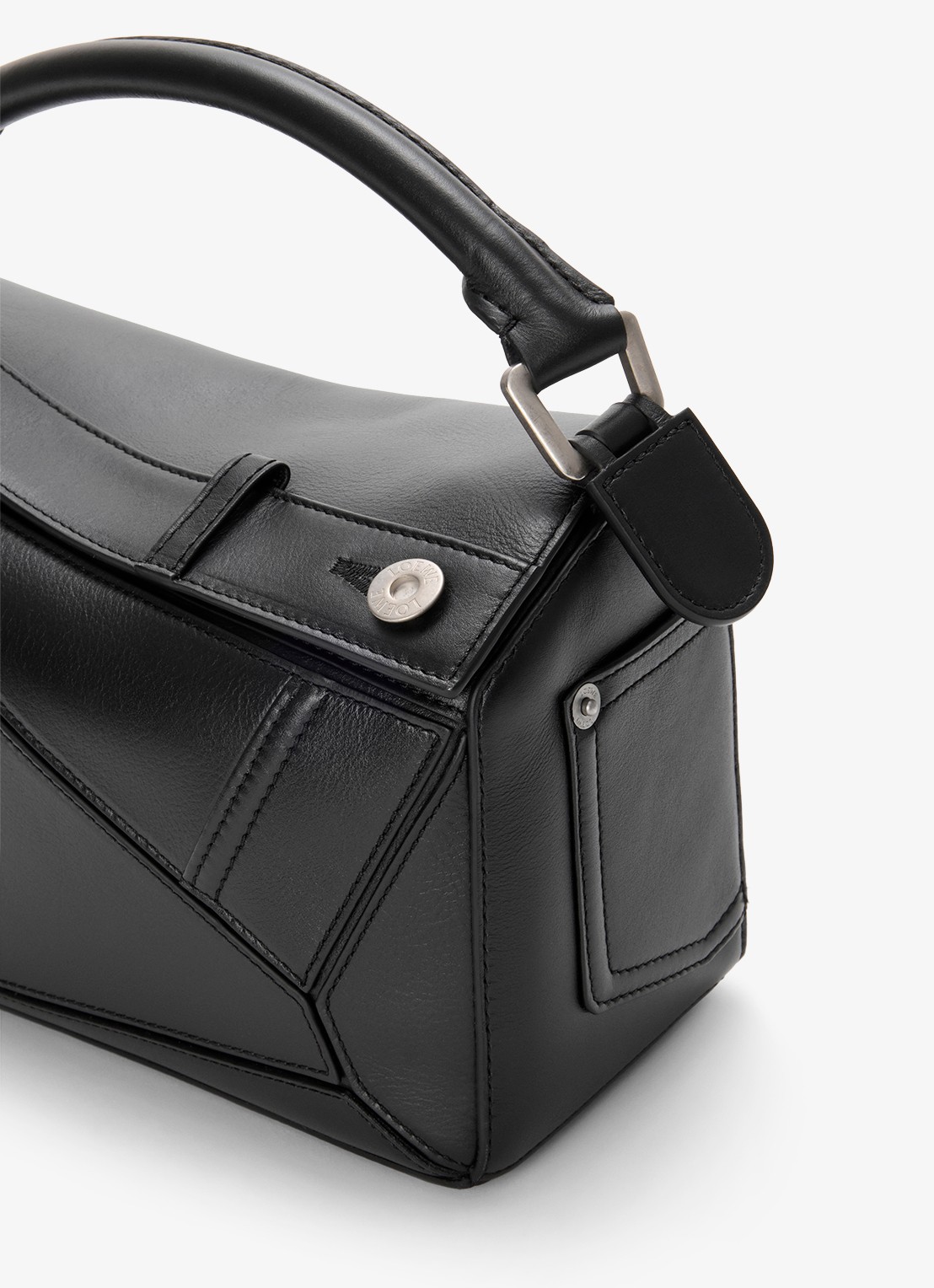 LOEWE Puzzle Panta S handtas van kalfsleer - detail 8 zwart