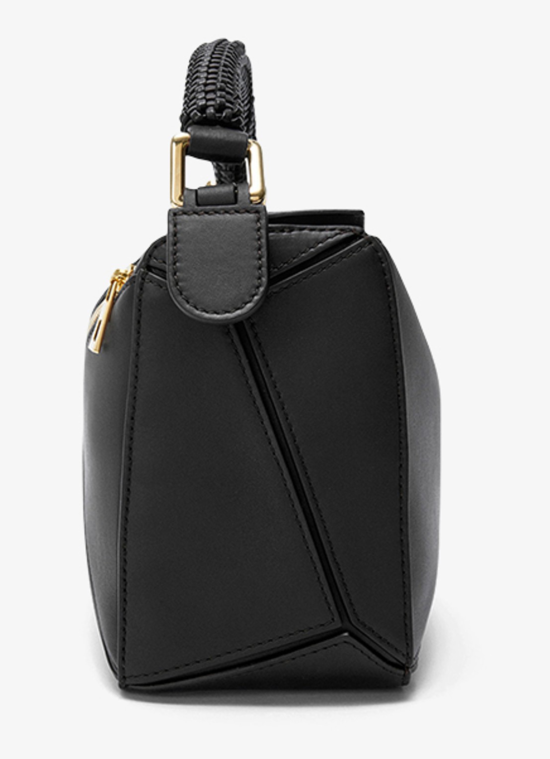 LOEWE Puzzle Small handtas van kalfsleer - detail 3 zwart