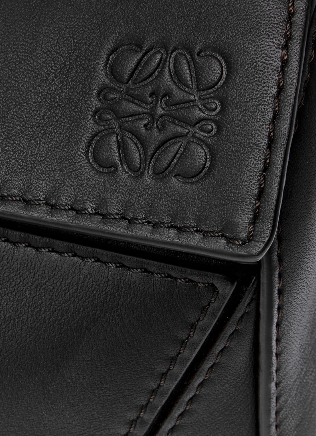 LOEWE Puzzle Small handtas van kalfsleer - detail 6 zwart