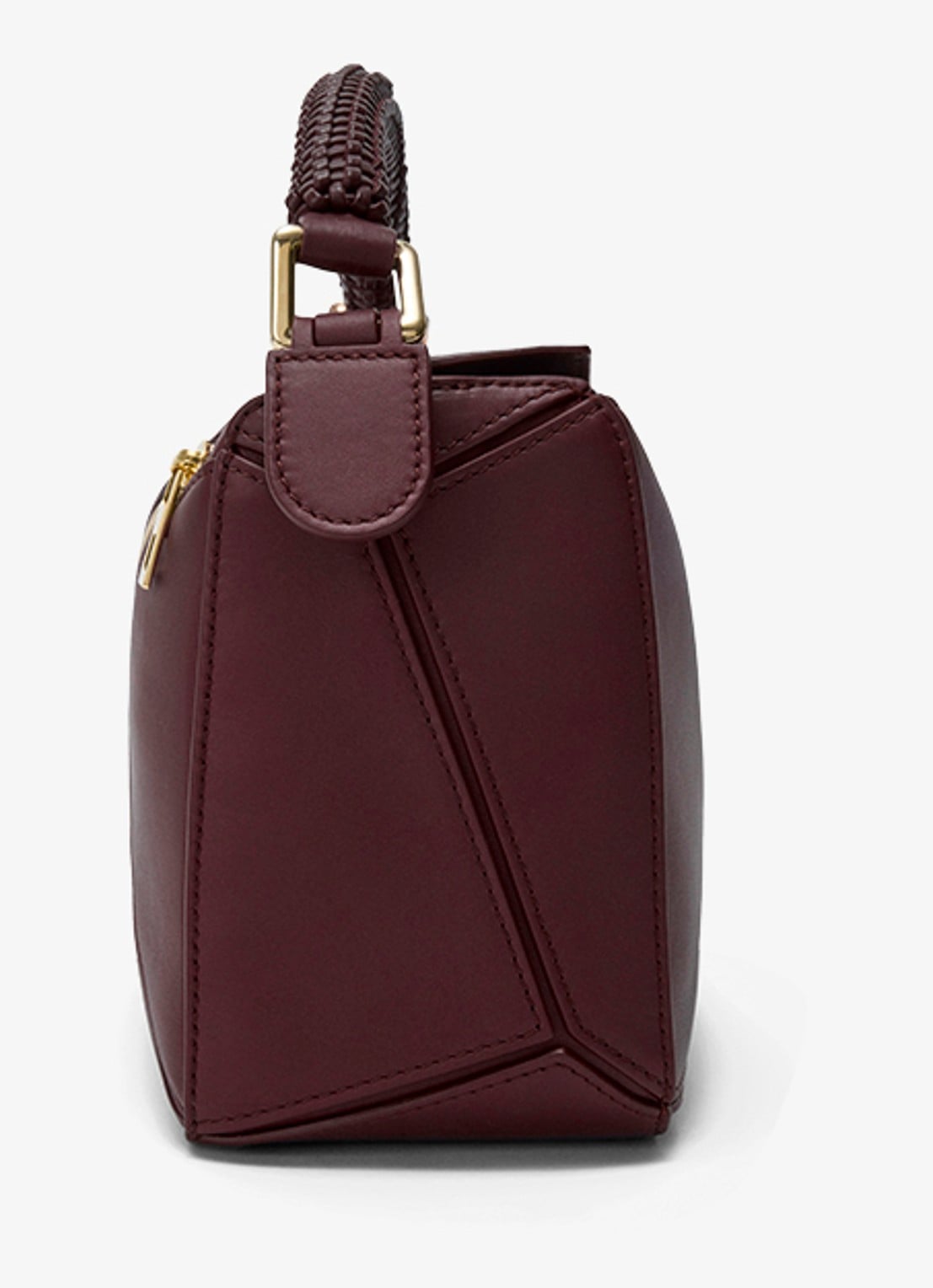 LOEWE Puzzle Small handtas van kalfsleer - detail 3 bordeauxrood