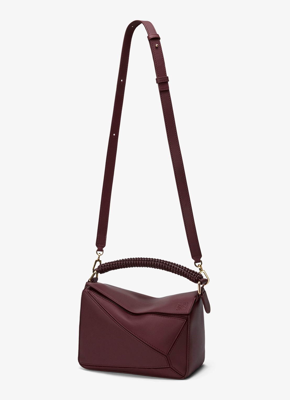 LOEWE Puzzle Small handtas van kalfsleer - detail 5 bordeauxrood