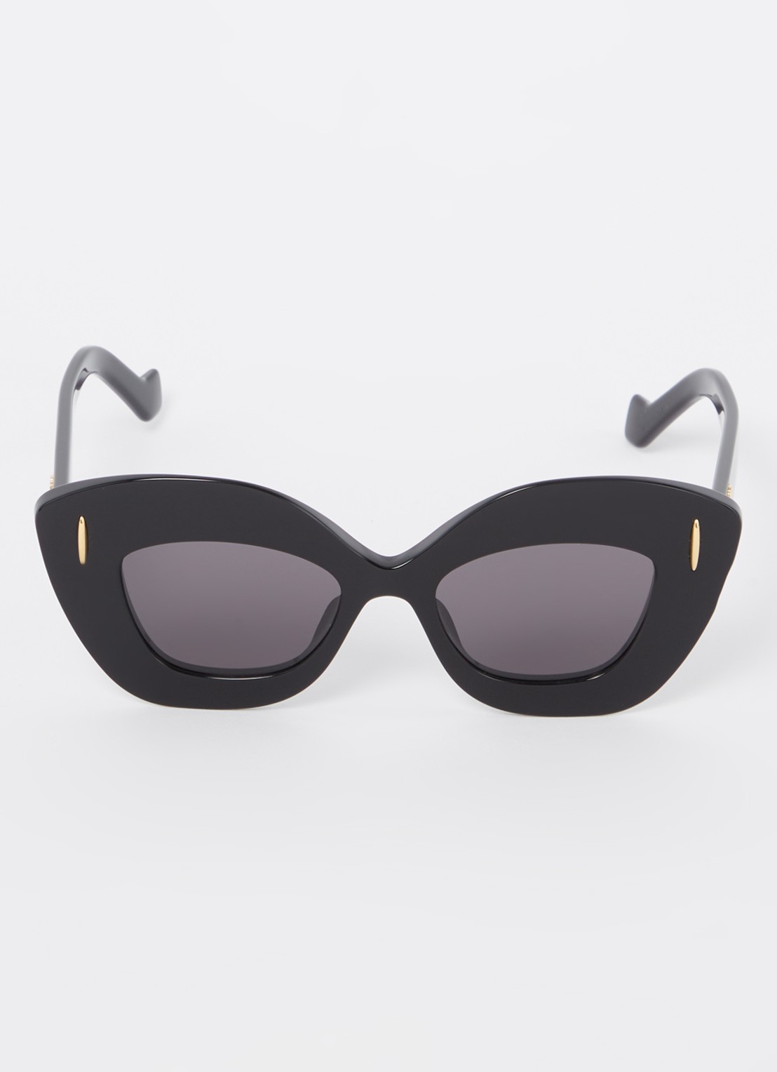 LOEWE Retro Screen zonnebril LW40127I - detail 3 zwart