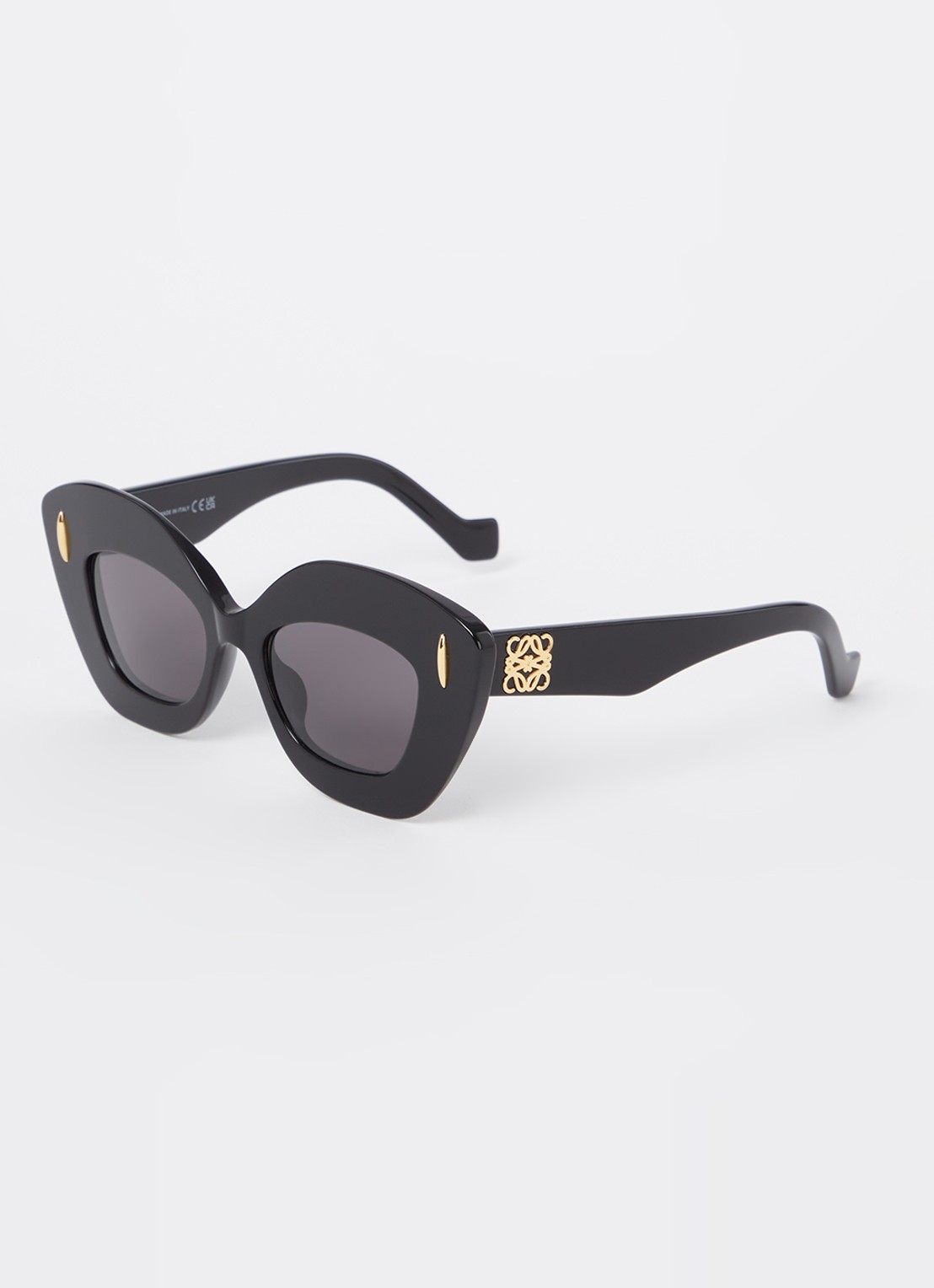 LOEWE Retro Screen zonnebril LW40127I - voorkant zwart