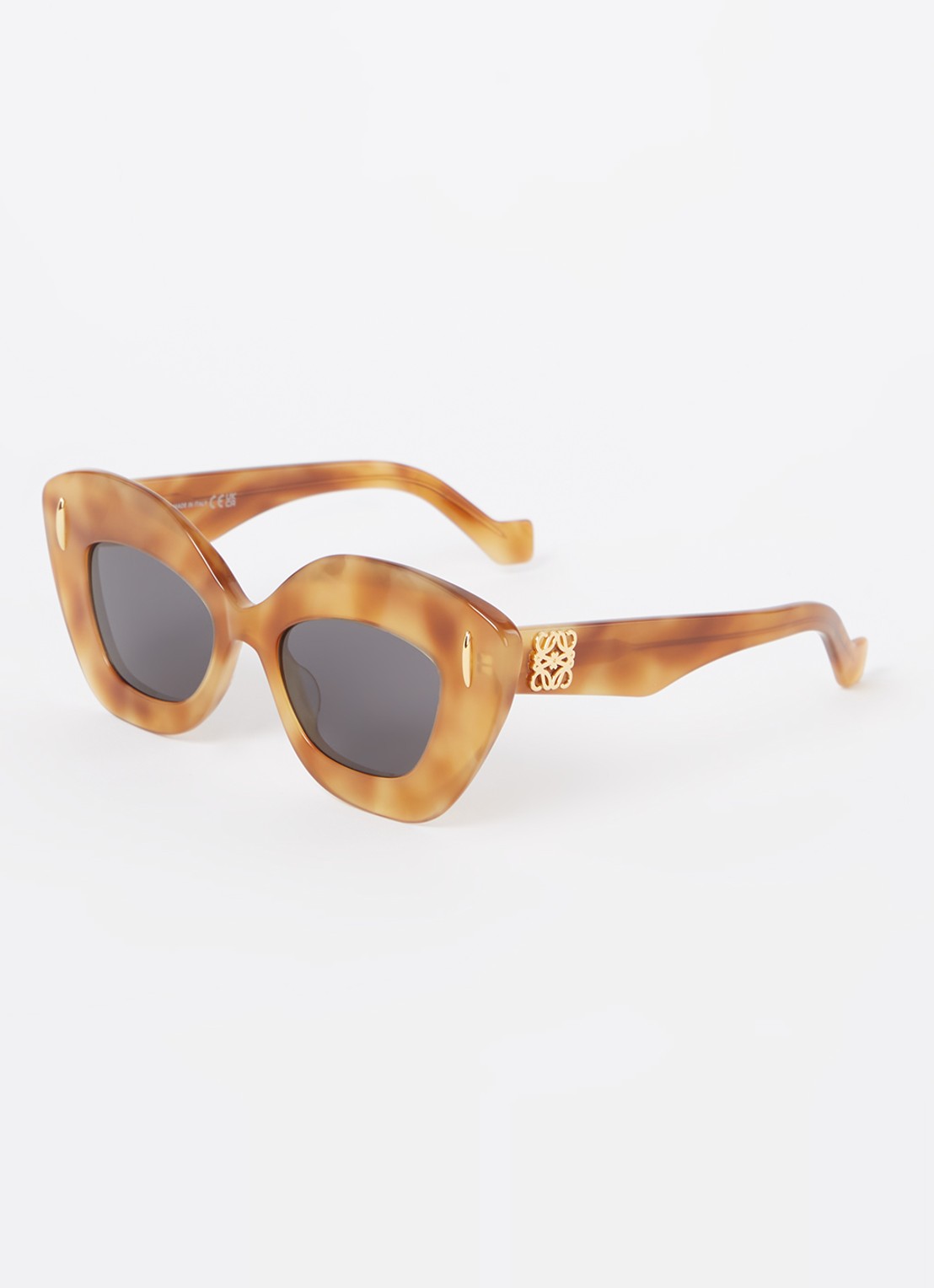 LOEWE Retro Screen zonnebril LW40127I - voorkant 4 camel