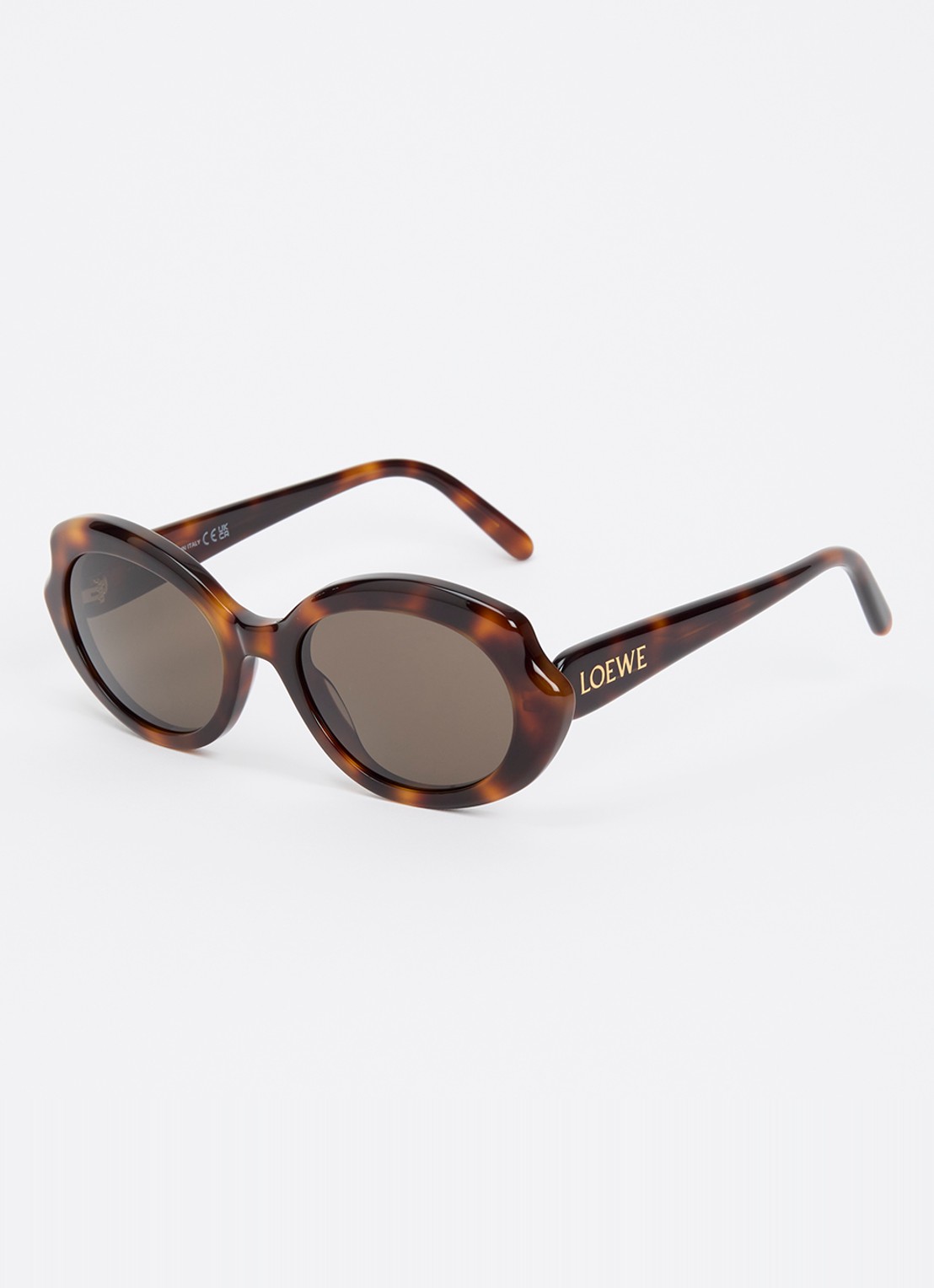 LOEWE Retro zonnebril LW40147I - voorkant bruin