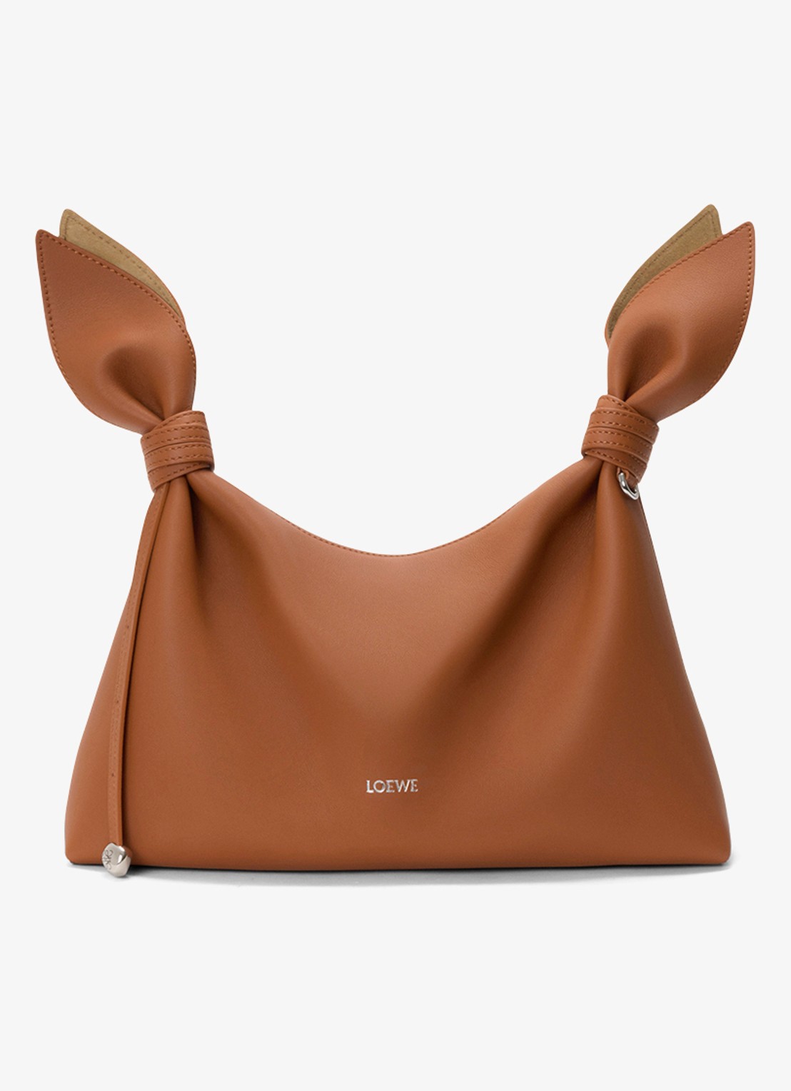 LOEWE Scarf Medium schoudertas van kalfsleer  - voorkant 2 bruin
