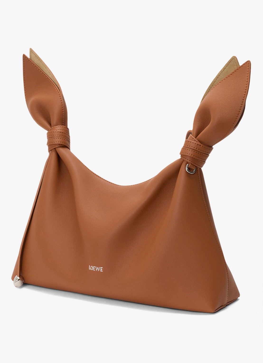 LOEWE Scarf Medium schoudertas van kalfsleer  - voorkant 3 bruin