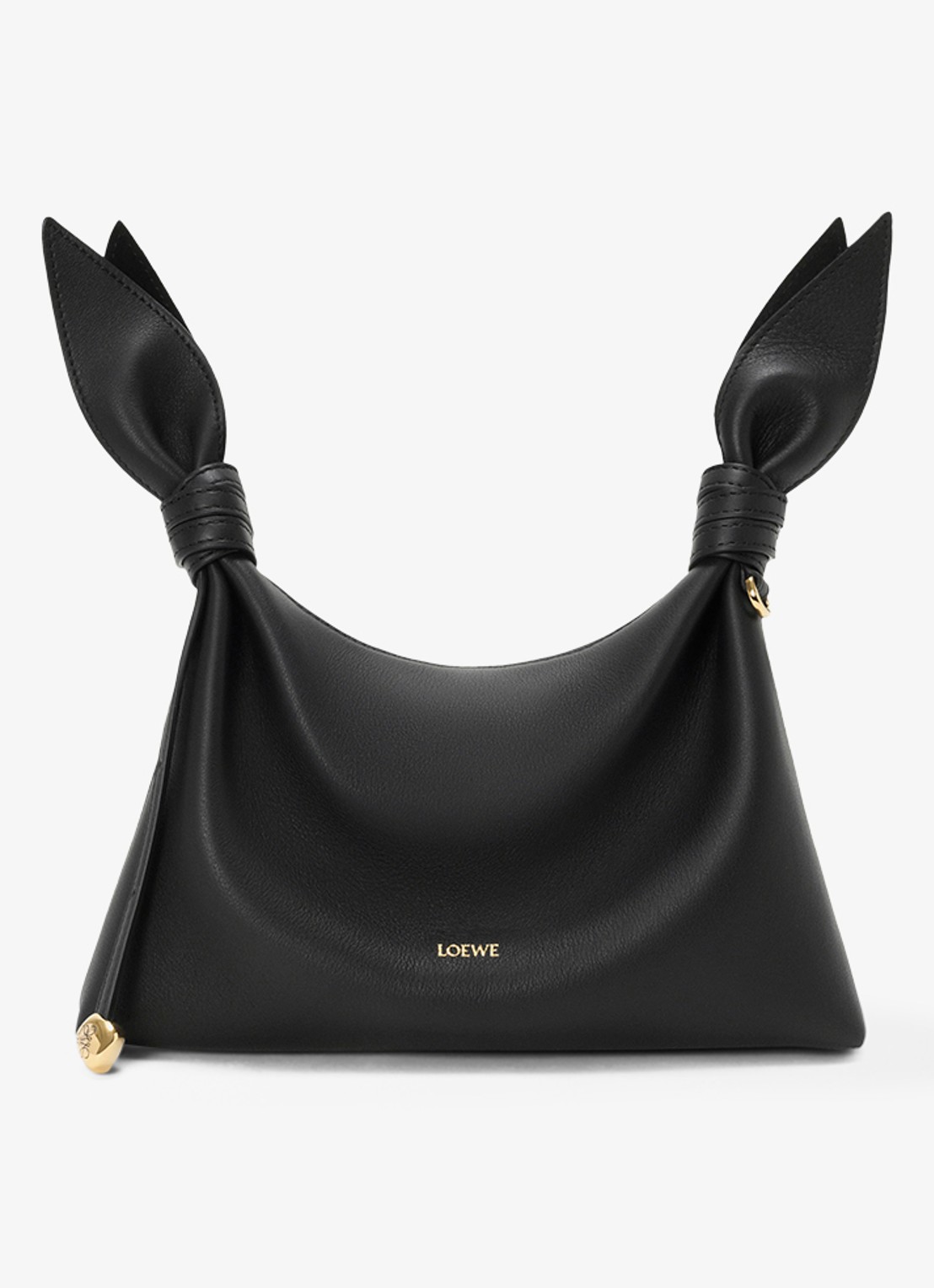 LOEWE Scarf Mini schoudertas van kalfsleer  - voorkant 2 zwart