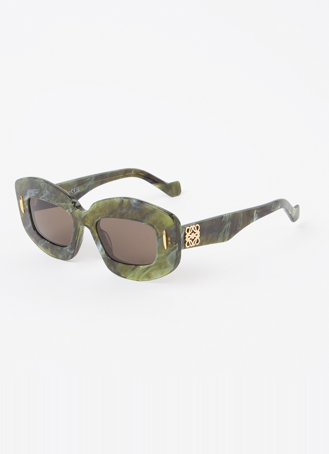 LOEWE Screen zonnebril LW40114I - voorkant groen