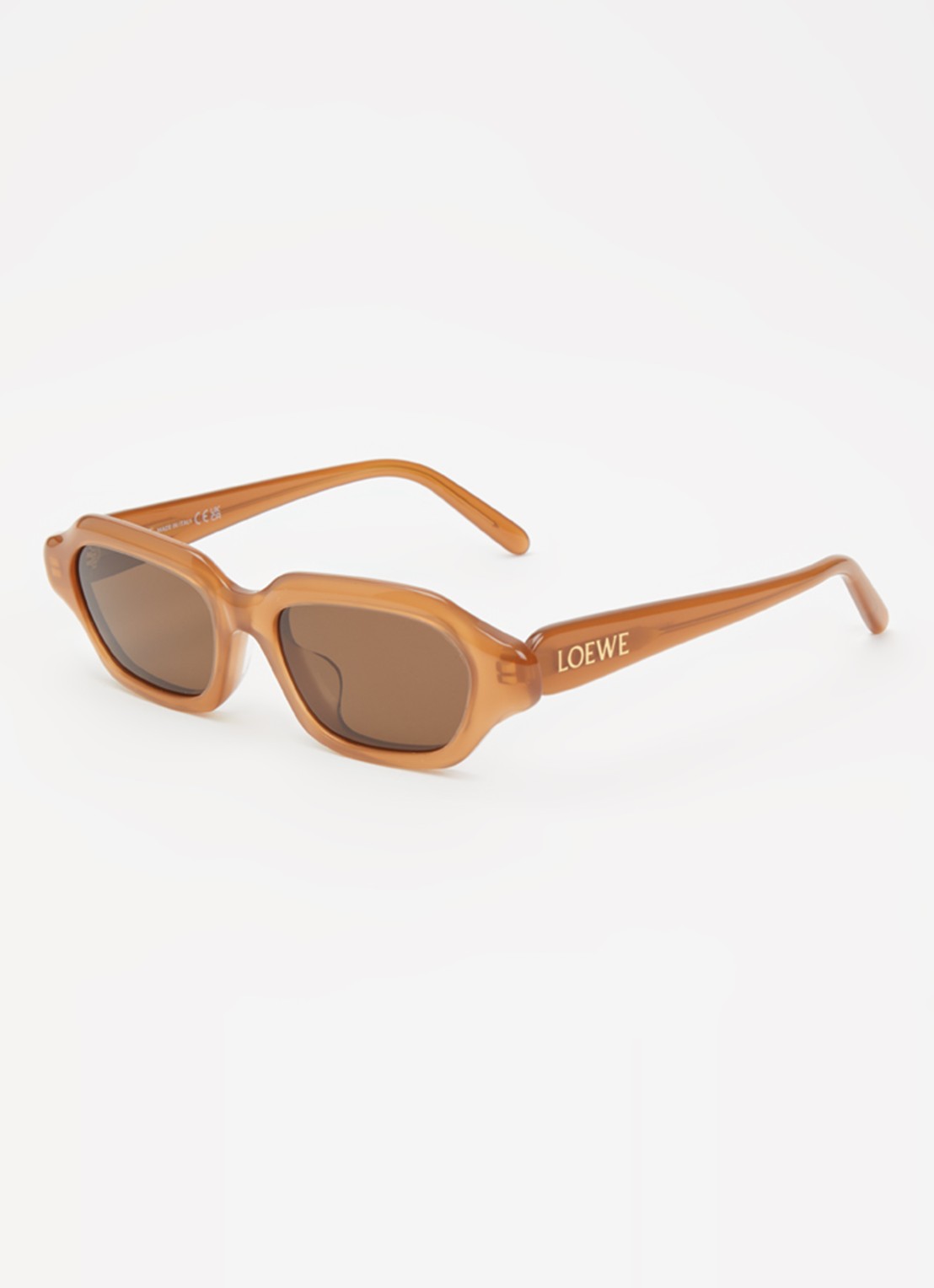 LOEWE Slim L zonnebril LW40157U - voorkant lichtbruin