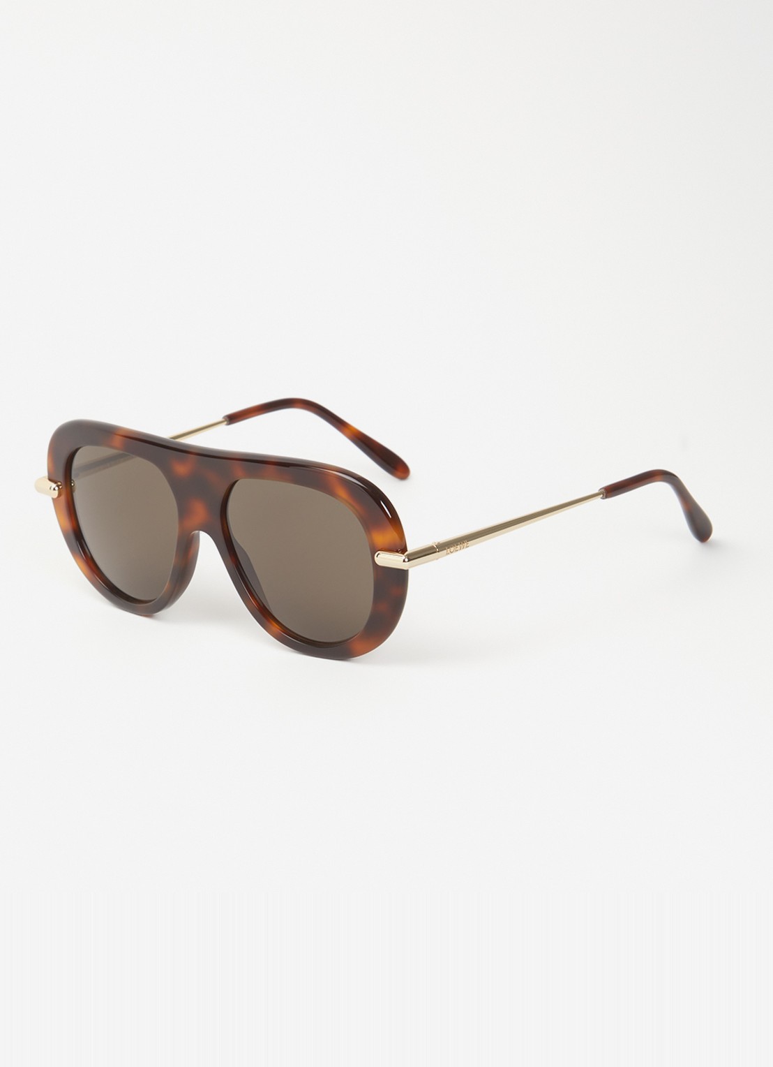 LOEWE Slim zonnebril LW40186I - voorkant 4 bruin