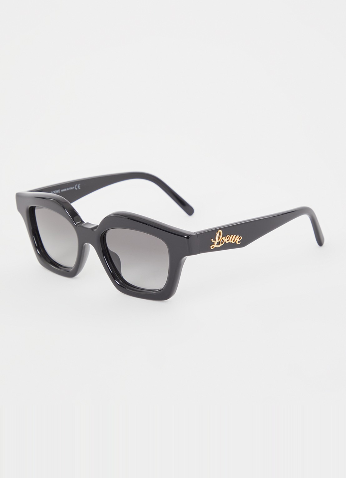 LOEWE Small Browline zonnebril LW40078I - voorkant 4 zwart