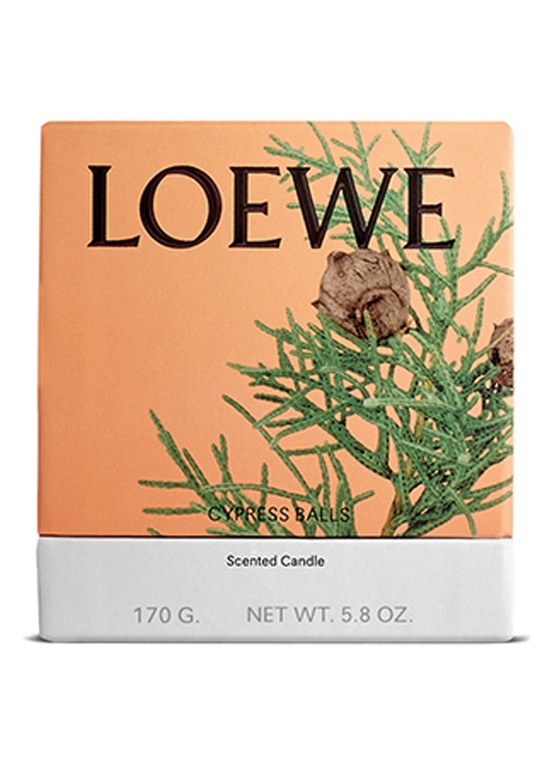 LOEWE Small Cypress Balls Candle - geurkaars 170 gram - voorkant 7 undefined