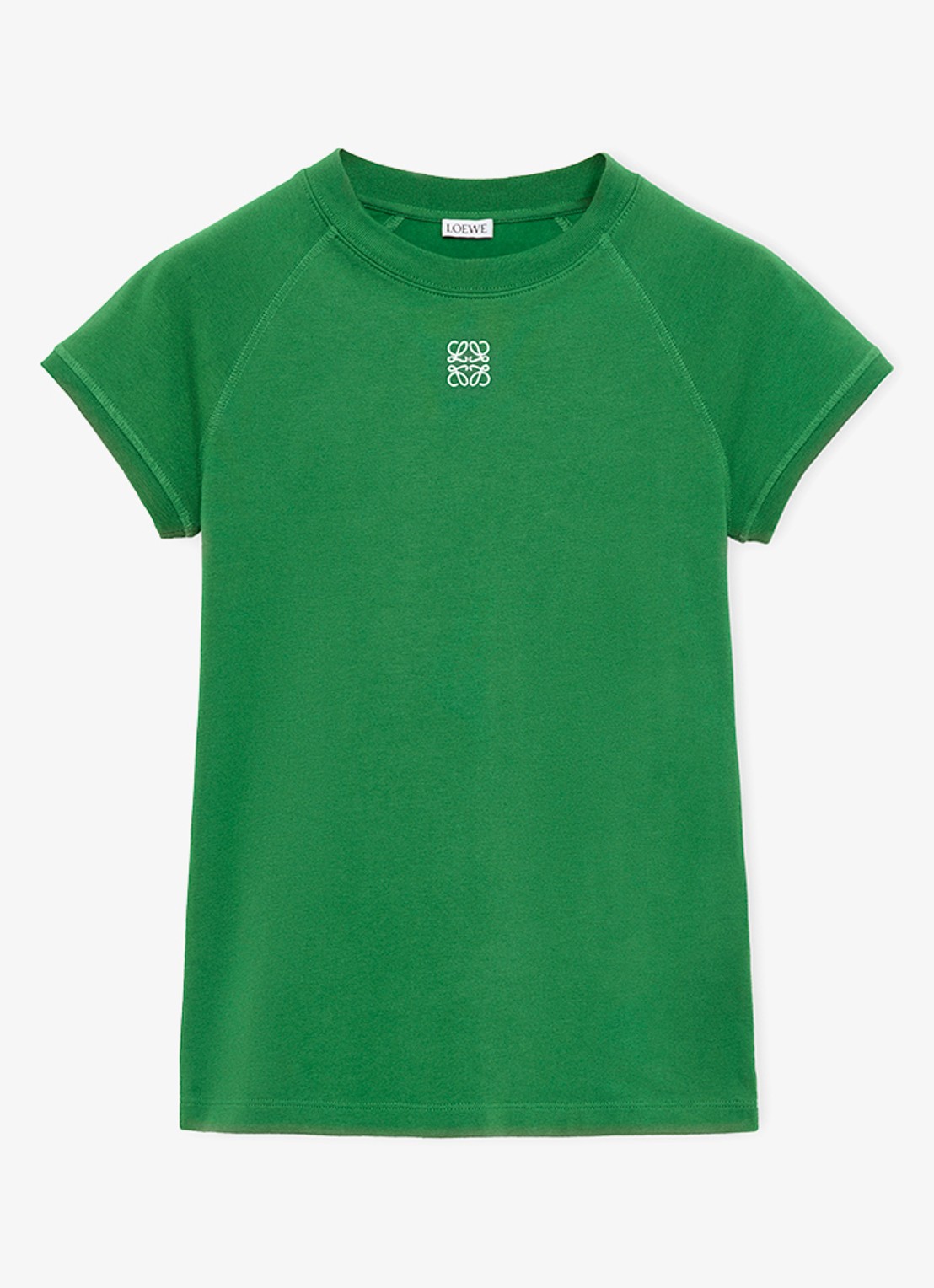 LOEWE T-shirt met logo - voorkant groen