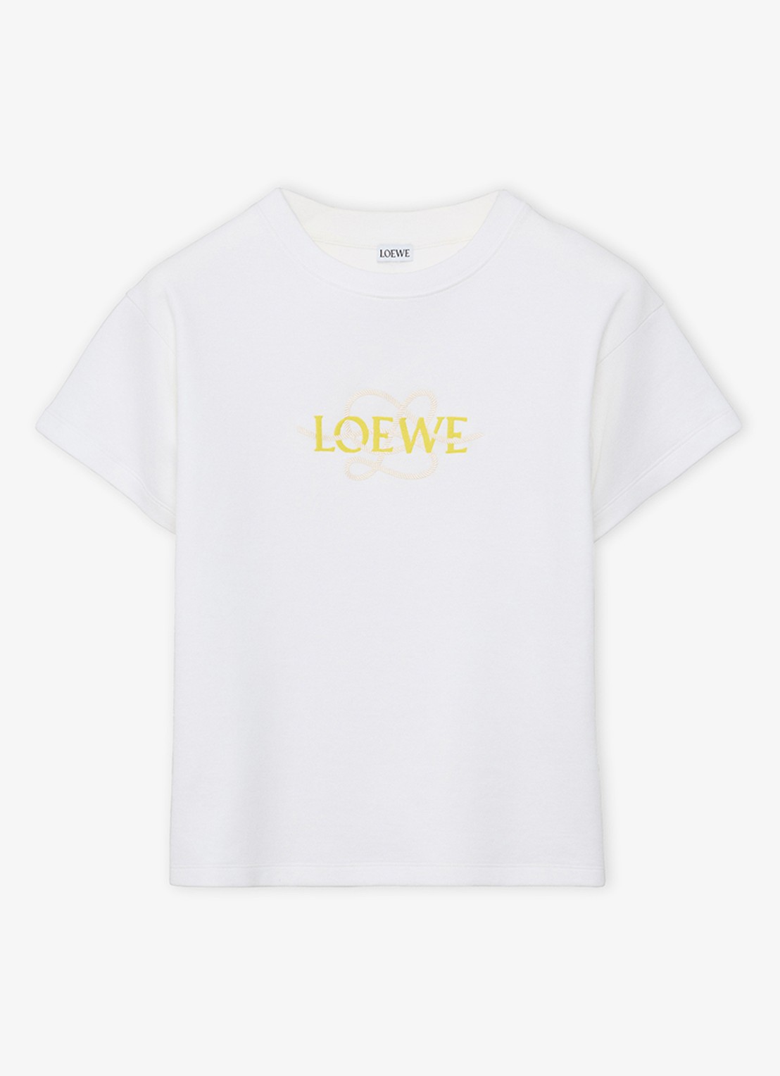 LOEWE T shirt met logoborduring - voorkant 2 wit