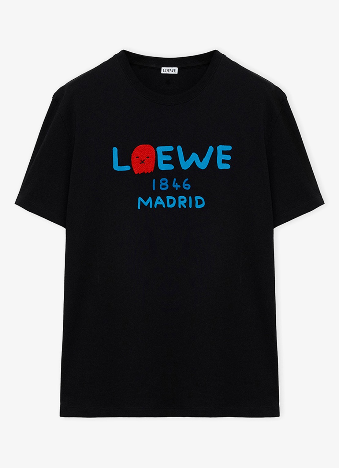 LOEWE T-shirt met logoprint - voorkant 6 zwart