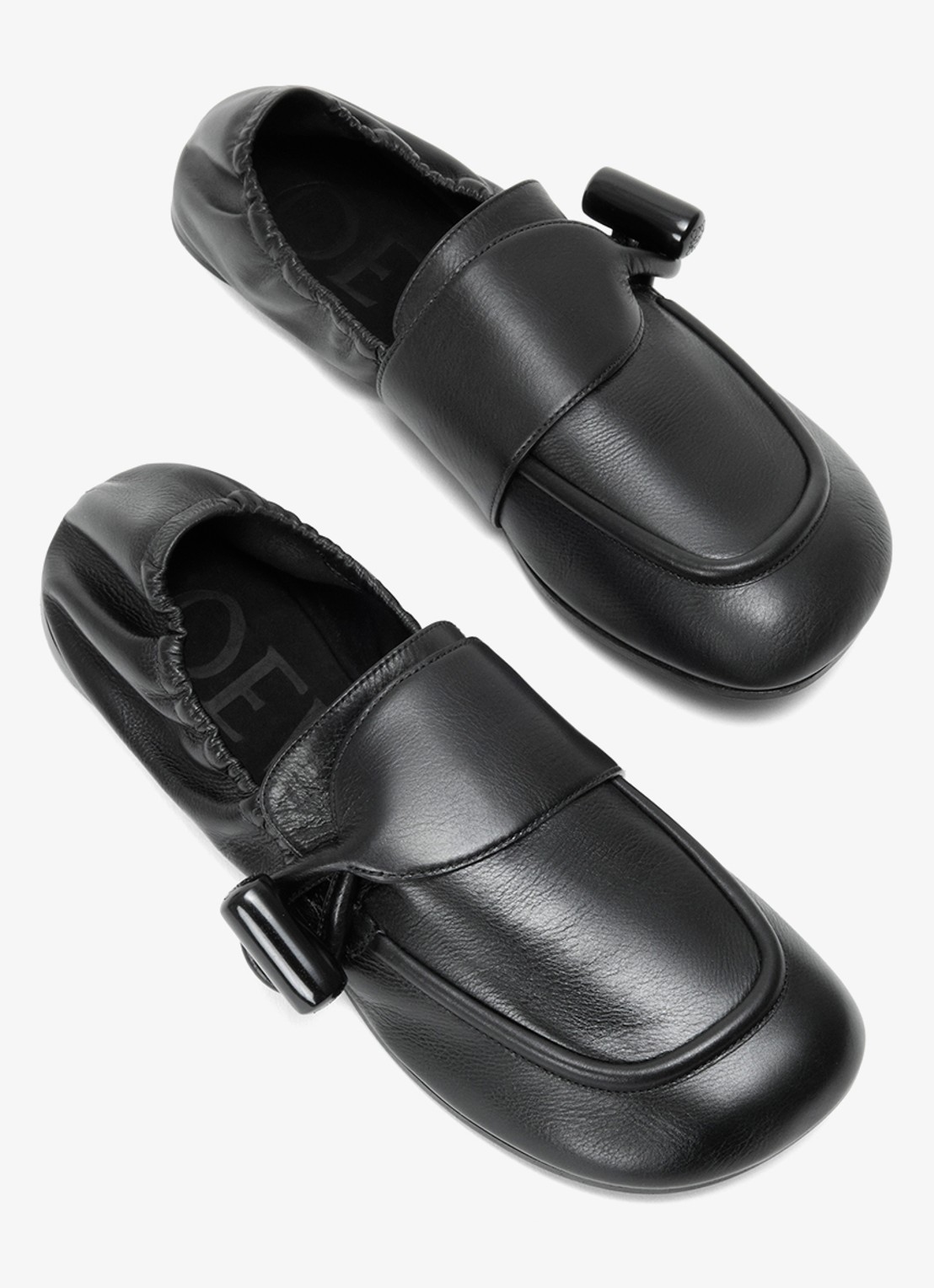 LOEWE Toggle loafer van kalfsleer - detail 3 zwart