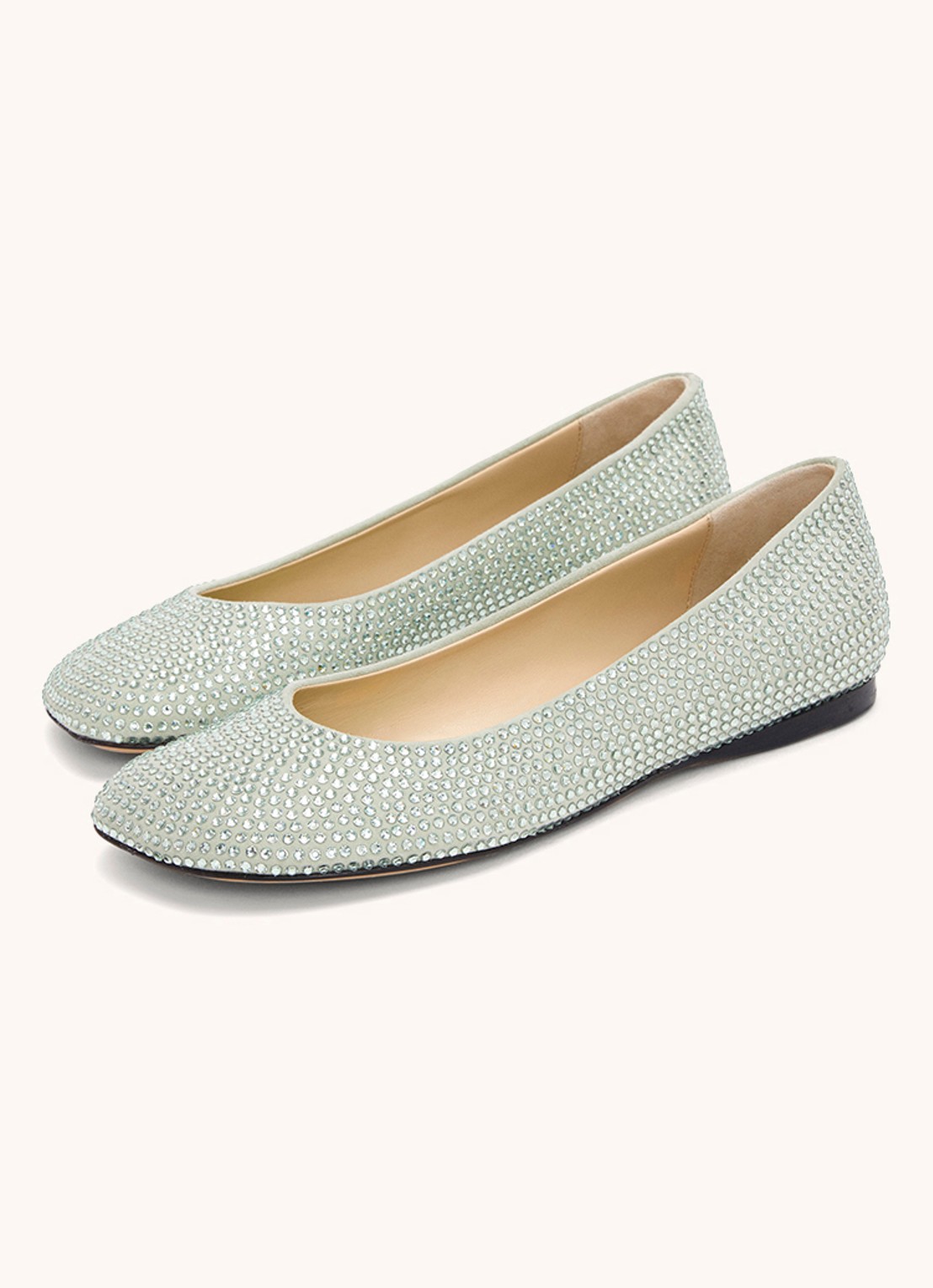 LOEWE Toy ballerina van geitenleer - achterkant lichtgroen