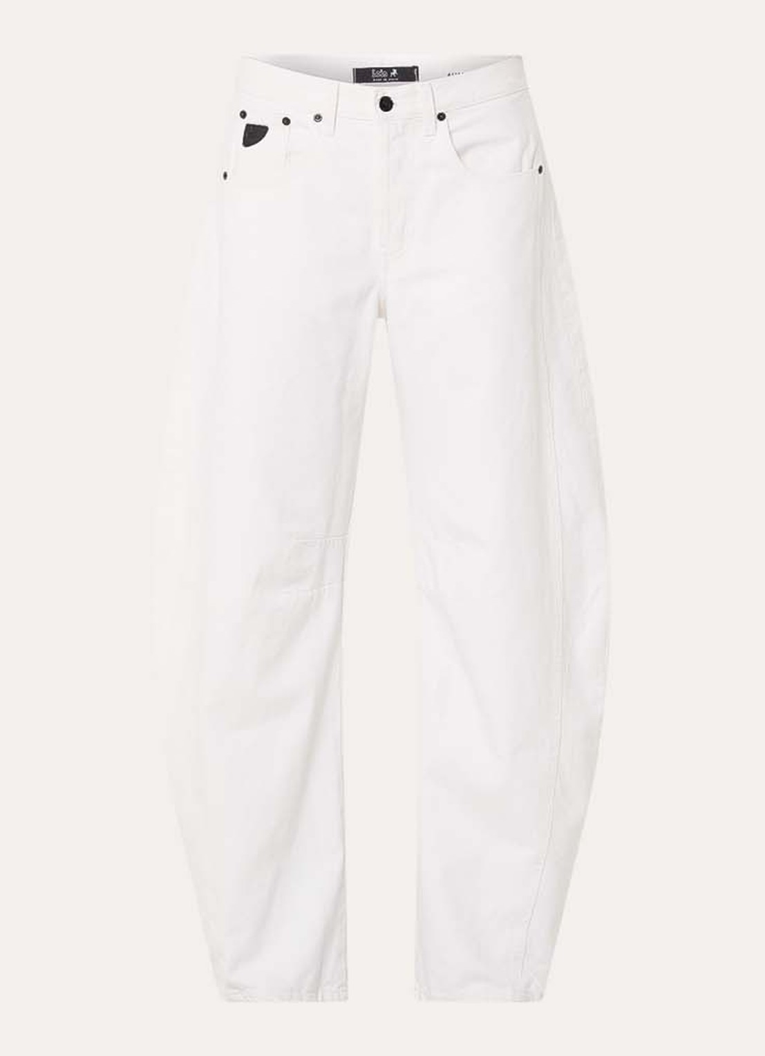 Lois Aliana high waist loose fit jeans met gekleurde wassing - voorkant 4 gebroken wit