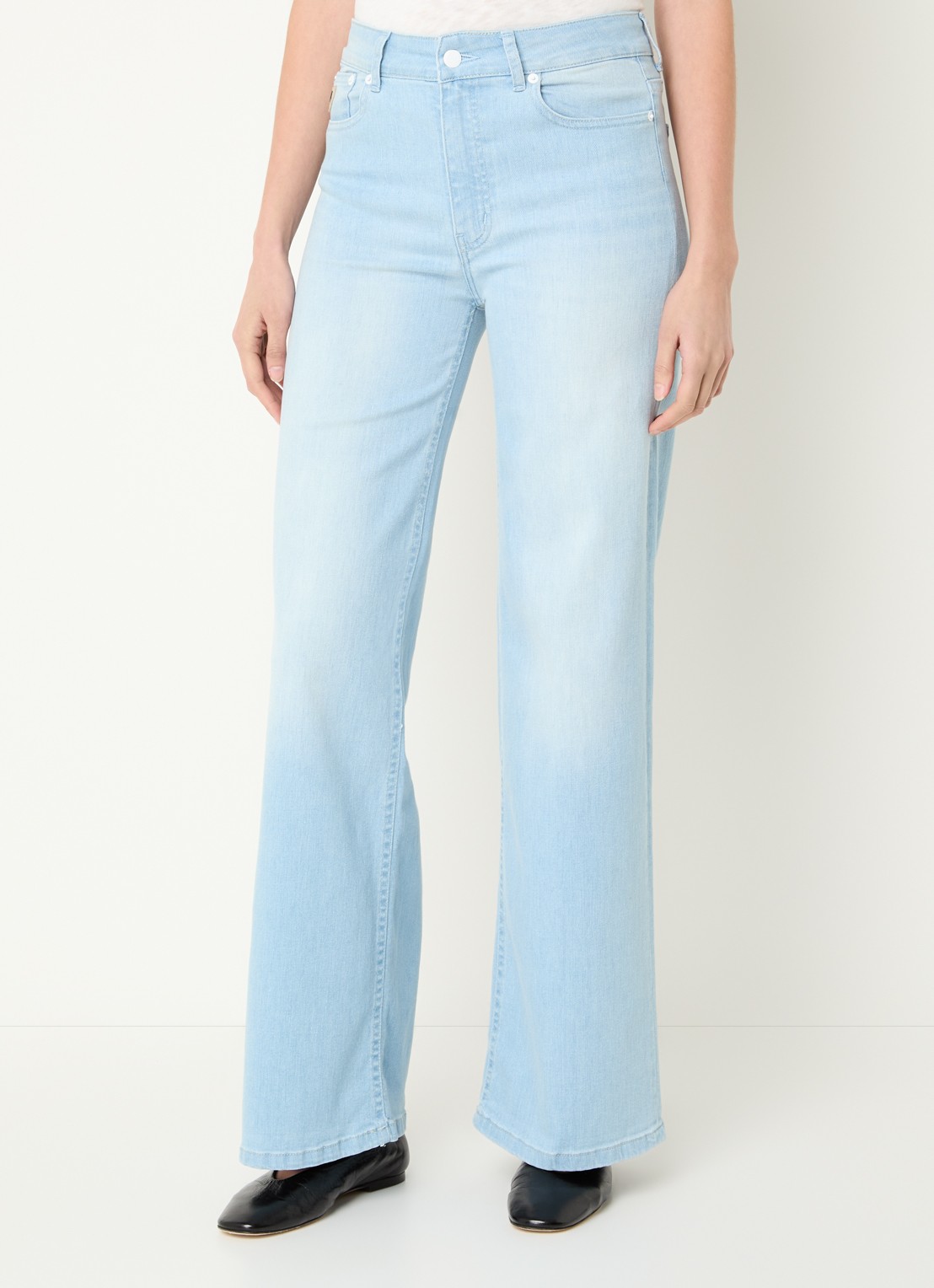 Lois Hypersoft high waist flared jeans met steekzakken - detail 4 indigo