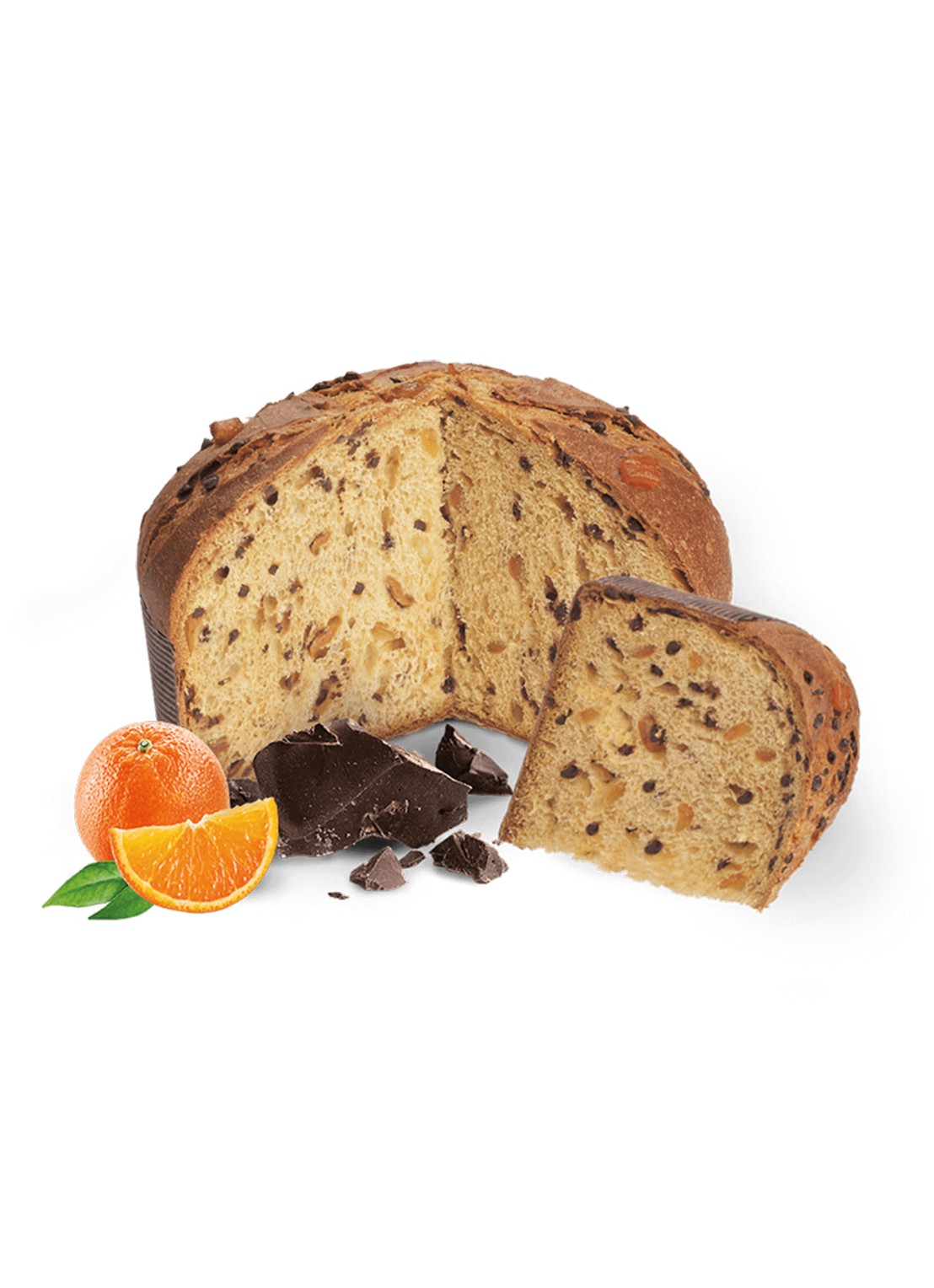 Loison Royal Orange & Chocolate panettone 1000 gram - voorkant 2 beige