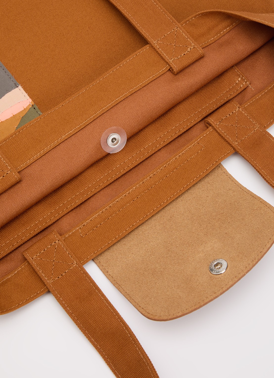 Longchamp Caroline Hélain x Longchamp schoudertas M met leren details - detail 2 cognac