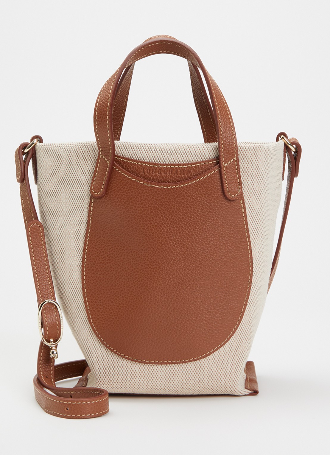 Longchamp Complice crossbodytas S met leren details - voorkant 2 beige