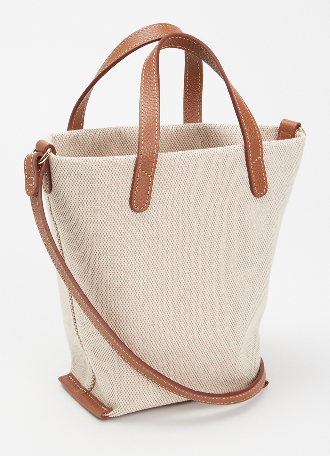 Longchamp Complice crossbodytas van canvas  - achterkant 2 beige