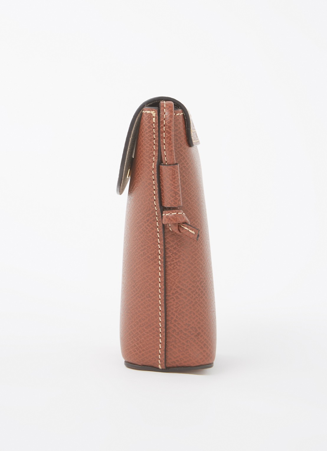 Longchamp Épure crossbody telefoonhoes van leer - detail 2 cognac