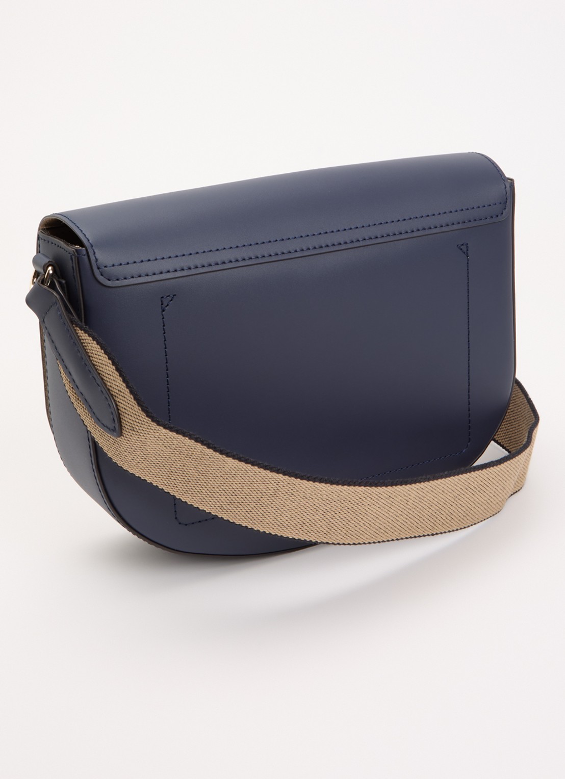 Longchamp Épure crossbodytas M van kalfsleer - achterkant 6 donkerblauw