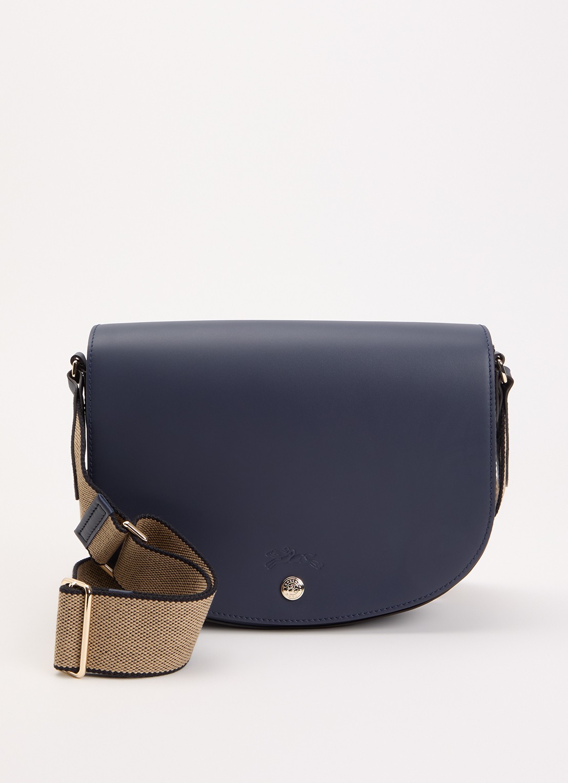 Longchamp Épure crossbodytas M van kalfsleer - voorkant 4 donkerblauw