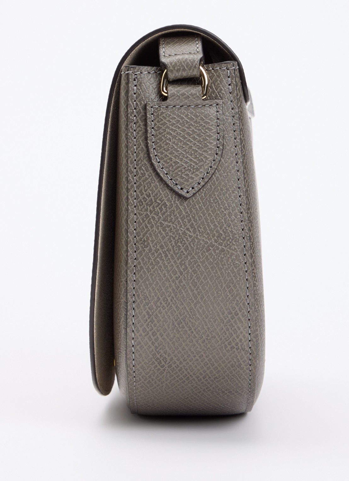Longchamp Épure crossbodytas M van leer met verstelbare schouderriem  - detail 4 grijs