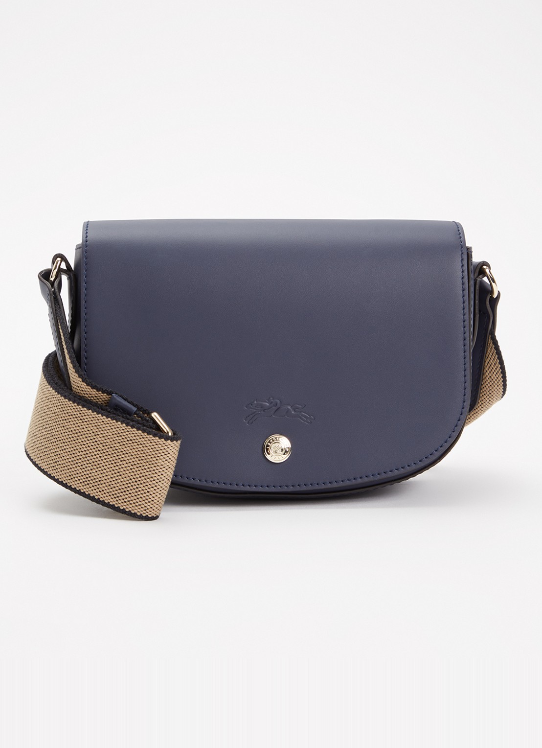 Longchamp Épure crossbodytas S van kalfsleer - voorkant 4 donkerblauw