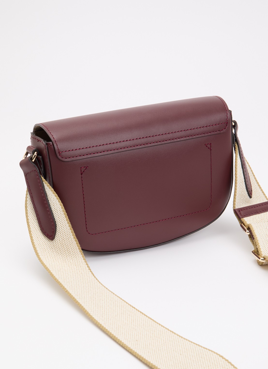 Longchamp Épure crossbodytas S van kalfsleer - achterkant 5 bordeauxrood