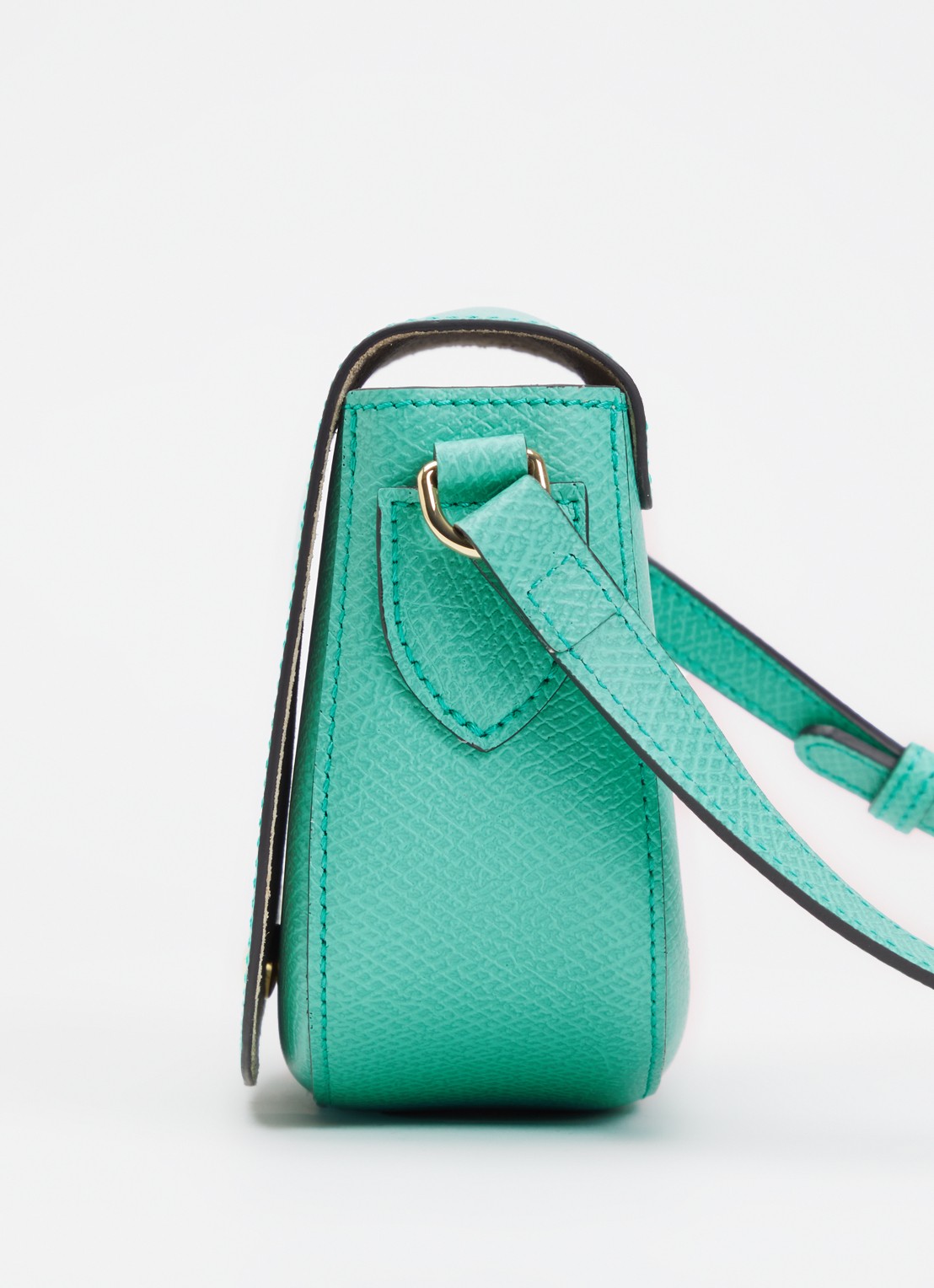 Longchamp Épure crossbodytas S van leer met verstelbare schouderriem - detail 2 mint